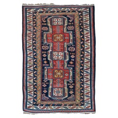 Middle Of The 19th Century Caucasian Kuba Shirvan Rug - Antique Area Rug
