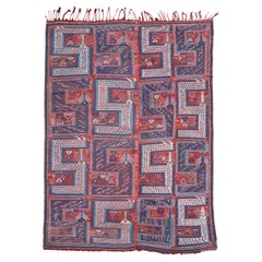 Middle Of The 19th Century Caucasian Zileh - Antique Caucasian Area Rug