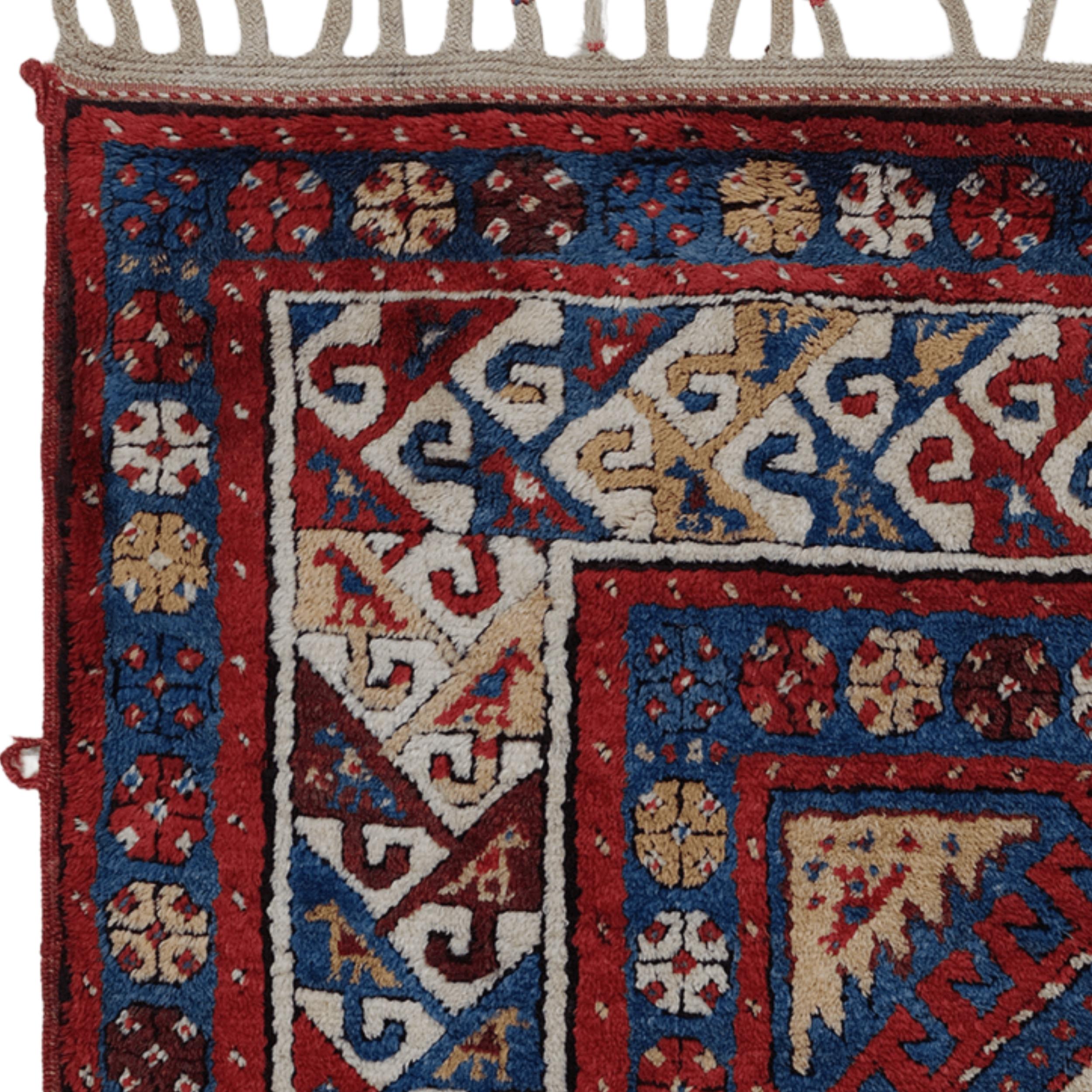 XIXe siècle Tapis kazakh du milieu du 19e siècle en vente