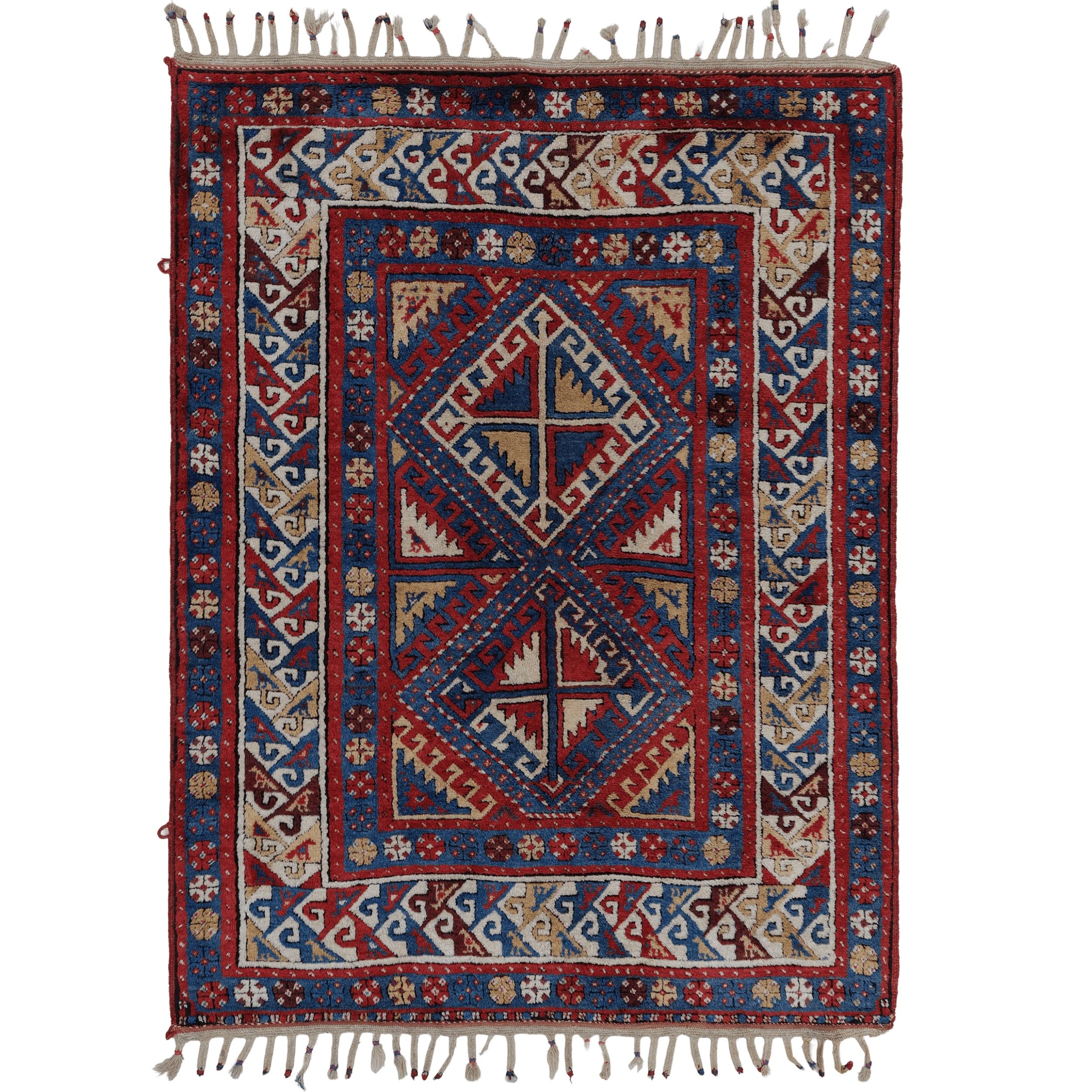 Tappeto Kazako della metà del XIX secolo