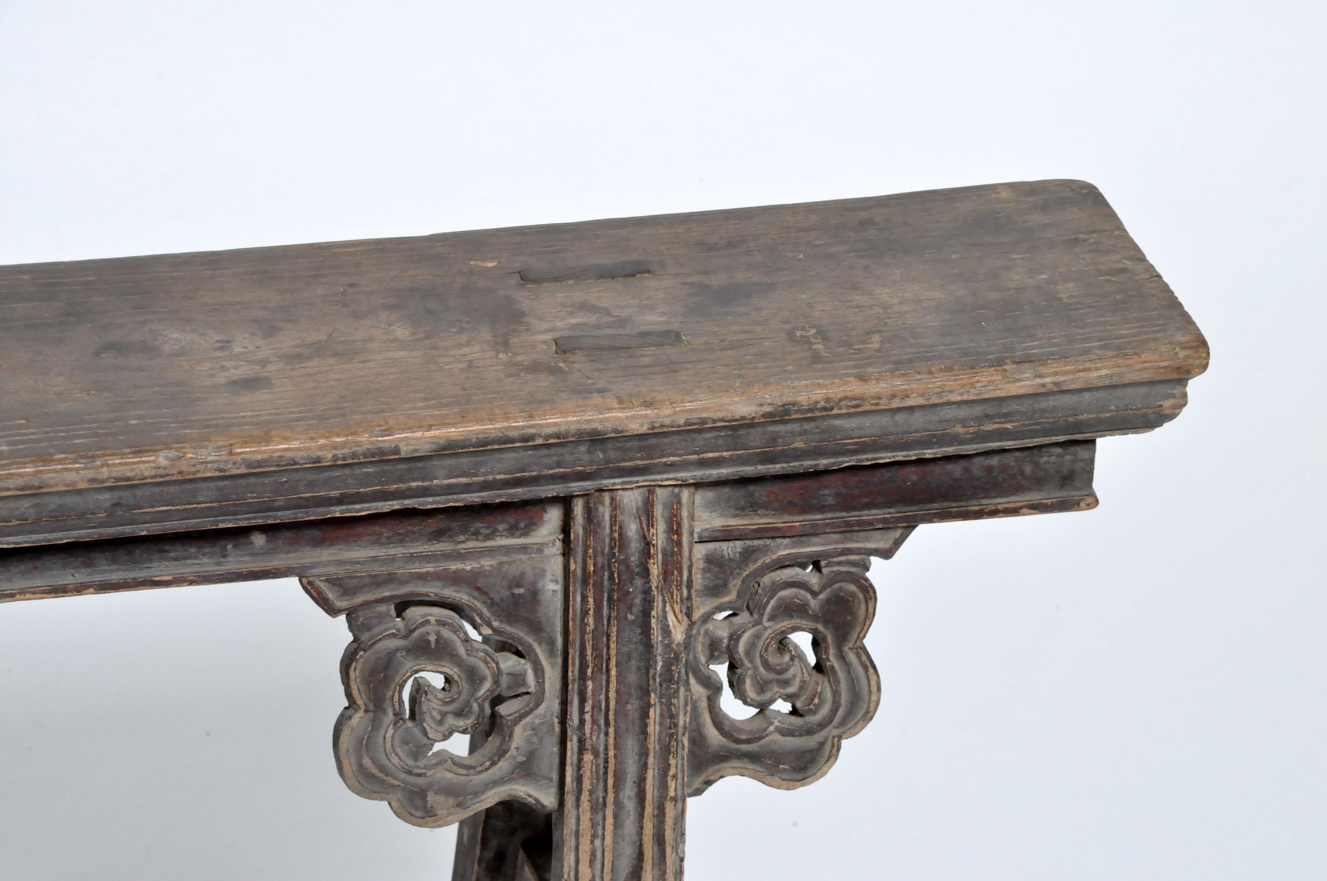 Elm Middle Qing Dynasty Chinese Bench Century