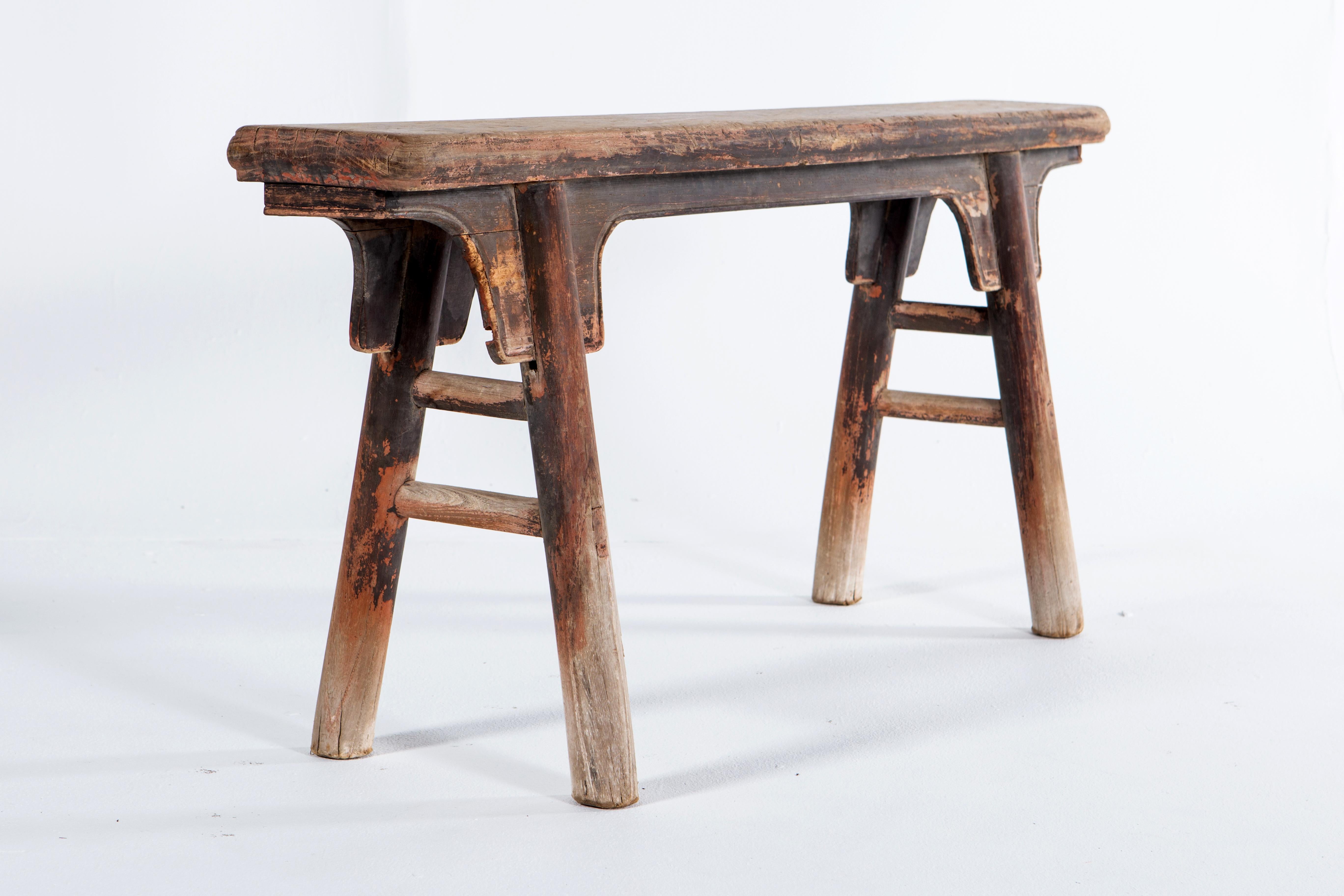 Elm Middle-Qing Dynasty Chinese Bench