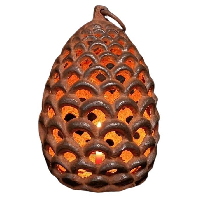 Lanterne vintage en fer de 18,5 cm de Chine - Lanternes originales