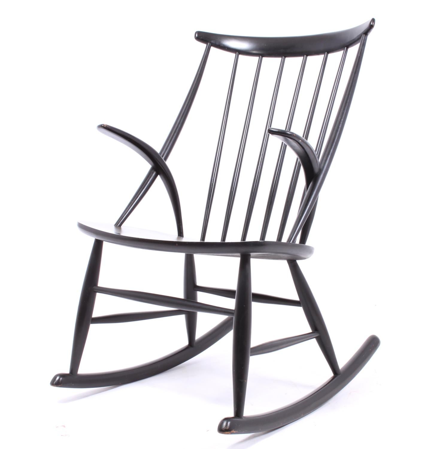 Mid-20th Century Midentury Rocking Chair by Illum Wikkelsø For Sale