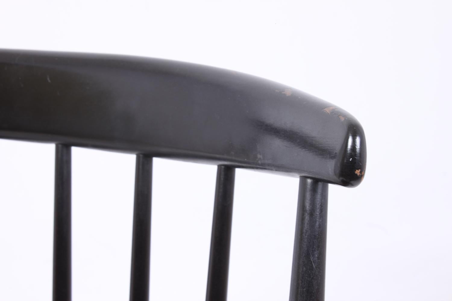 Beech Midentury Rocking Chair by Illum Wikkelsø For Sale