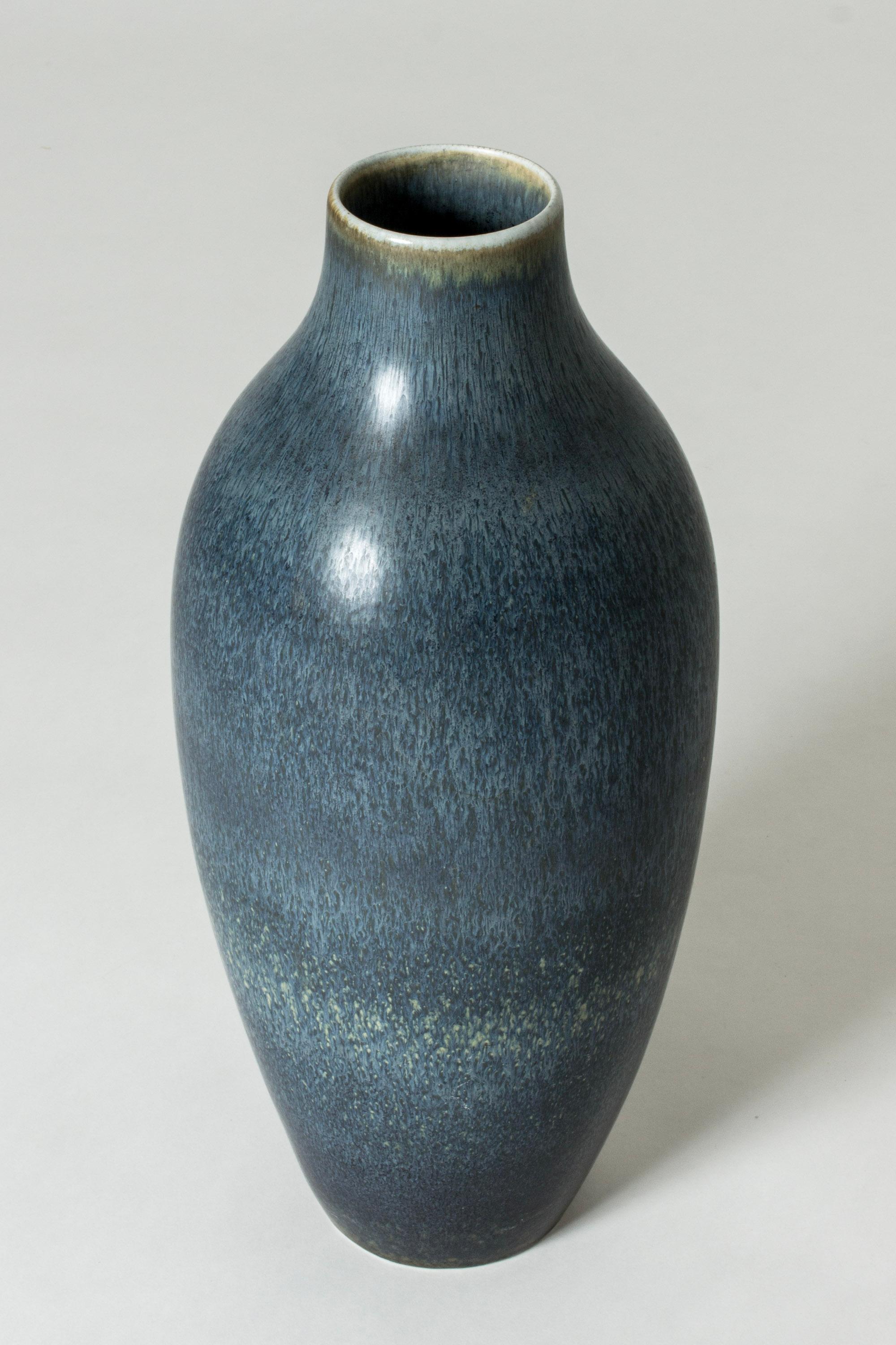 Swedish Midentury Stoneware Floor Vase, Carl-Harry Stålhane, Rörstrand, Sweden, 1950s For Sale