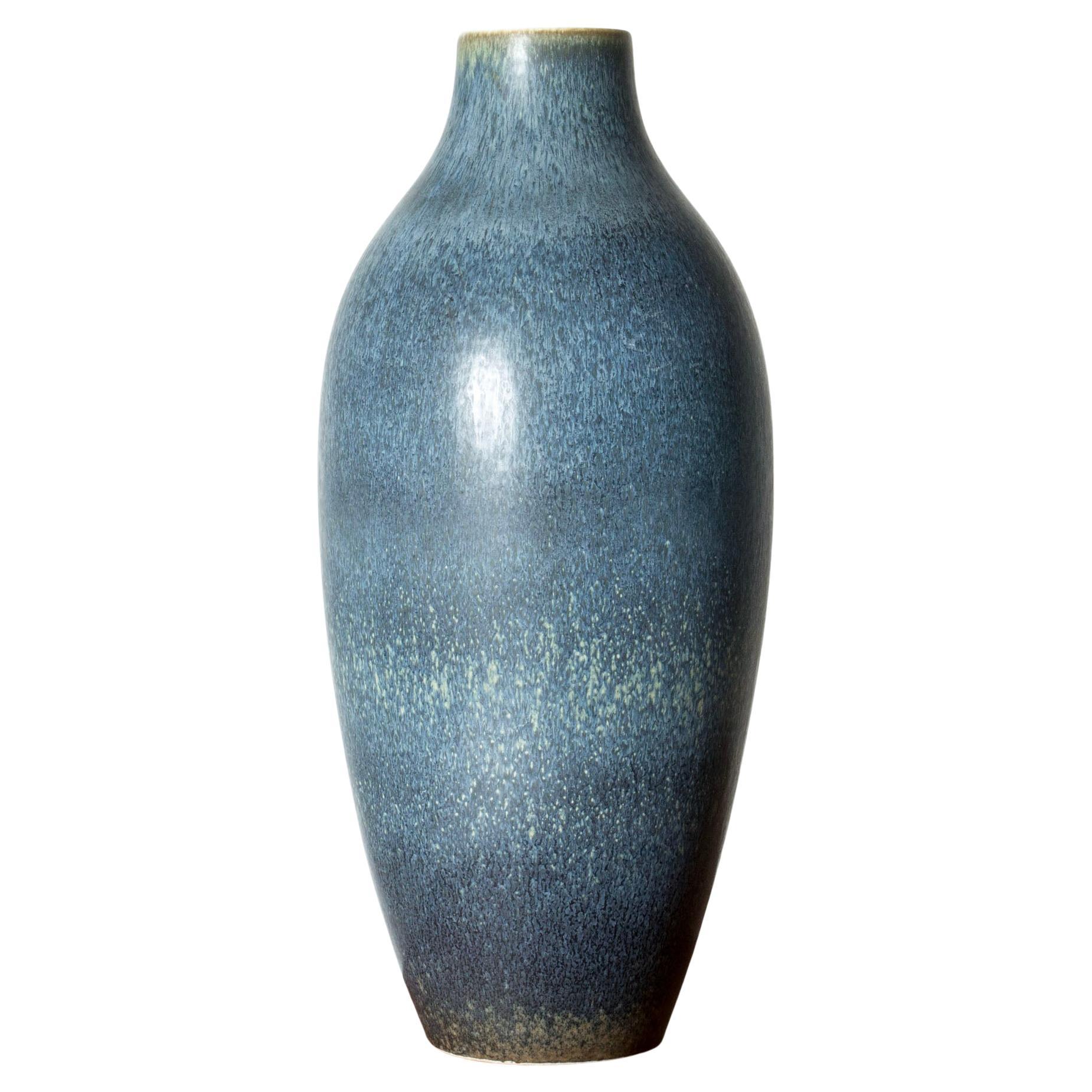 Midentury Stoneware Floor Vase, Carl-Harry Stålhane, Rörstrand, Sweden, 1950s