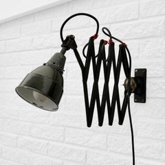 Midgard, Bauhaus style scissor wall lamp by Curt Fischer, Germany, 1940s
