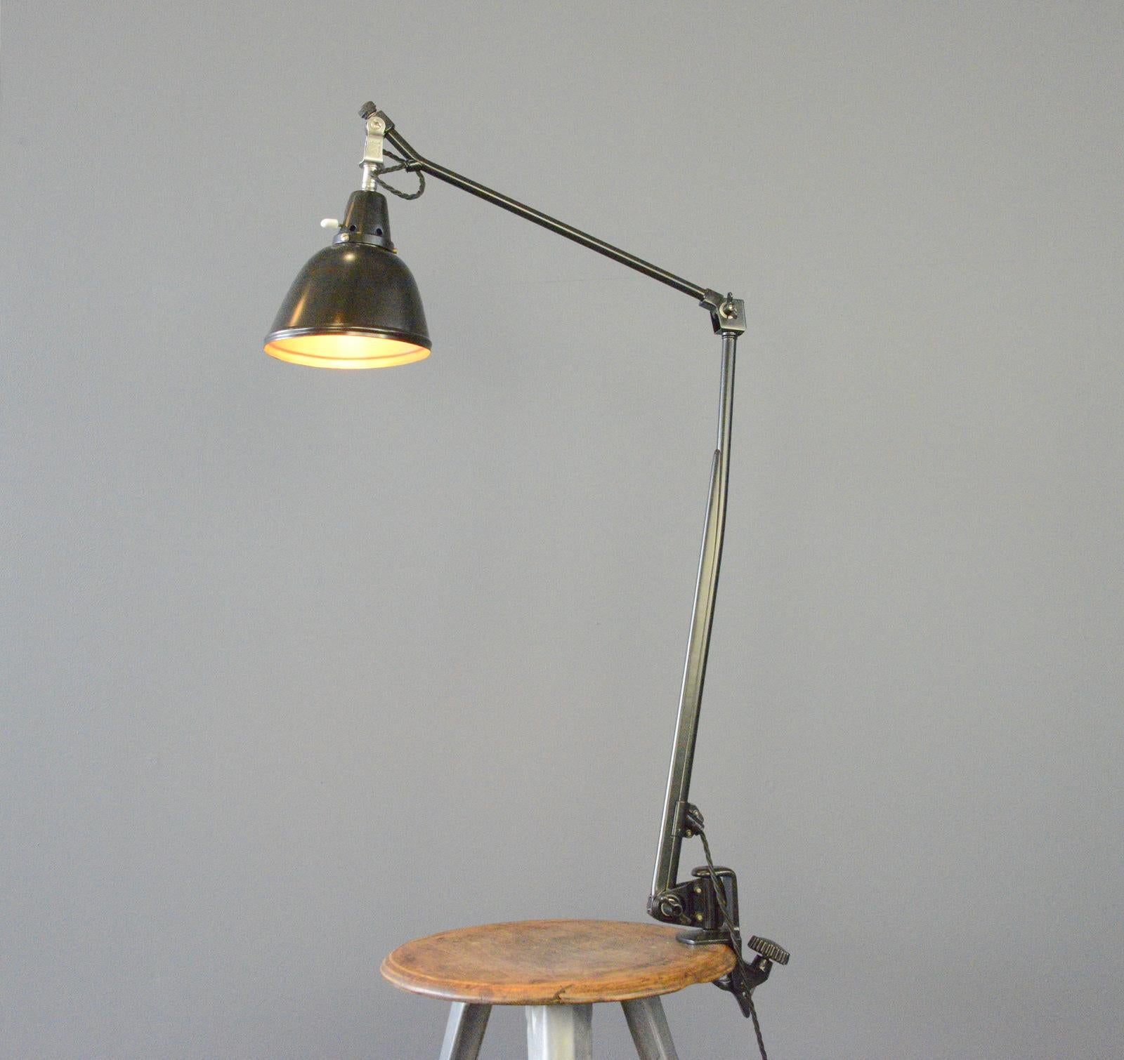 German Midgard Typ 114 Table Lamp By Curt Fischer Circa 1930s