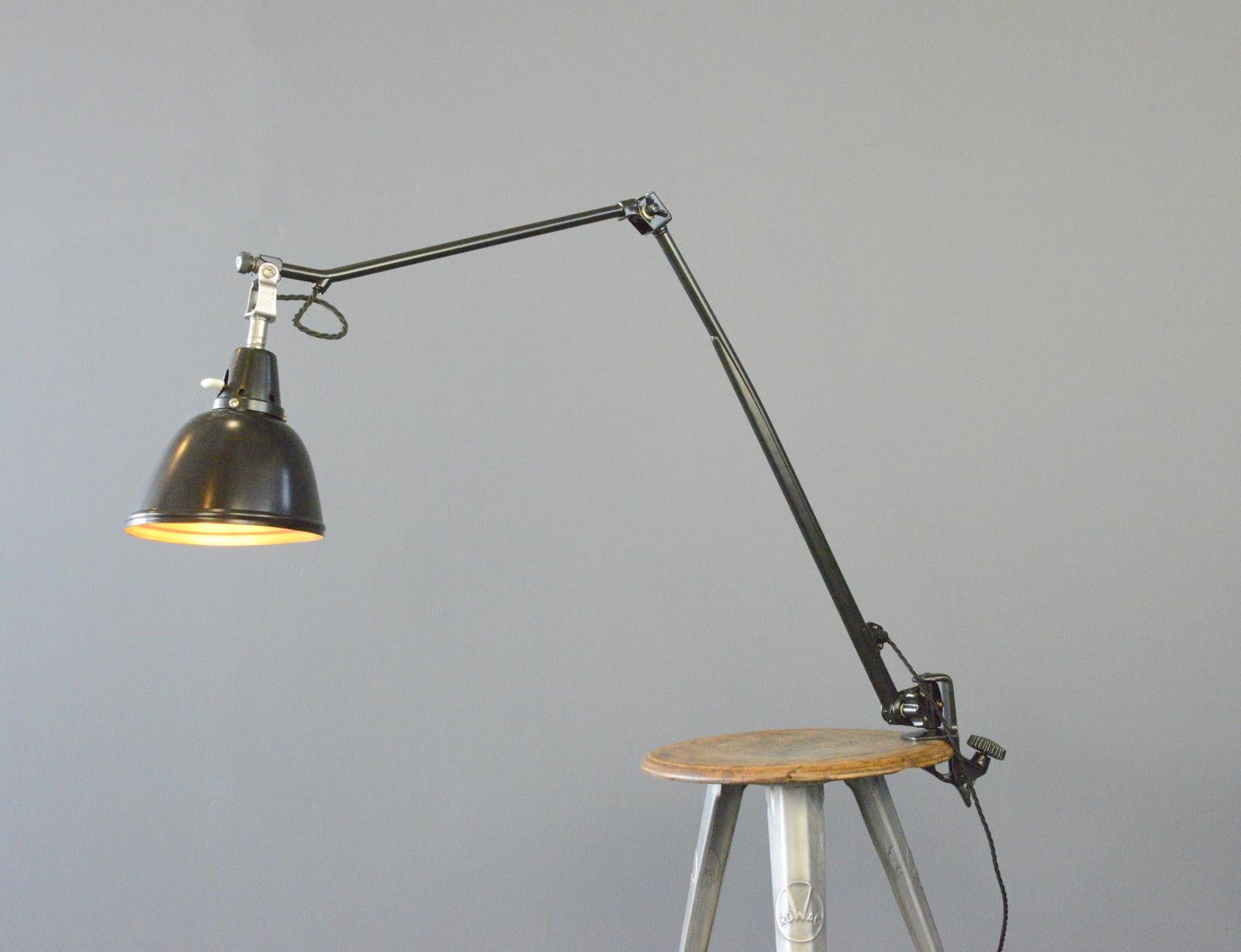 Steel Midgard Typ 114 Table Lamp By Curt Fischer Circa 1930s