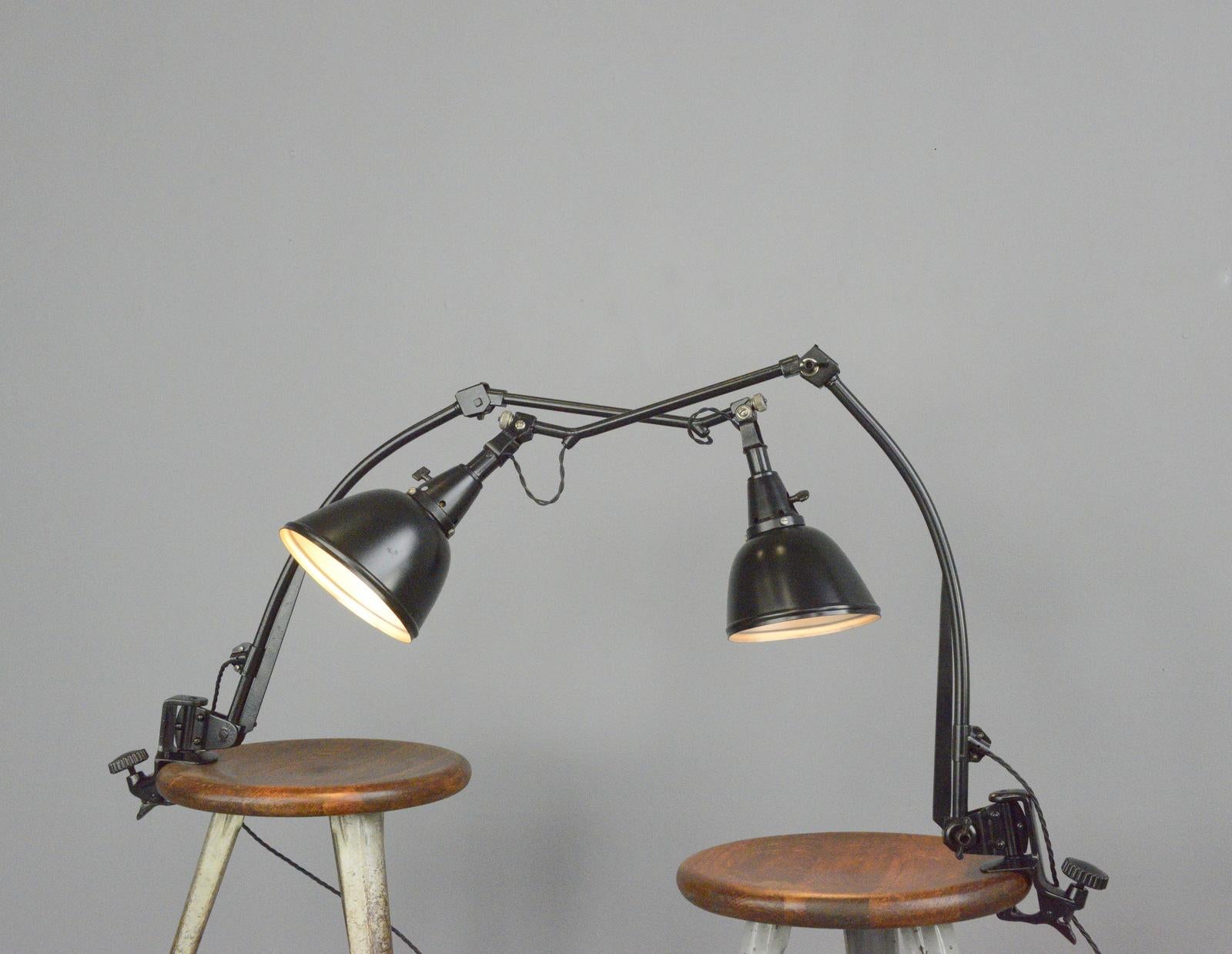 Midgard Typ 114 Table Lamps by Curt Fischer, circa 1930s 4