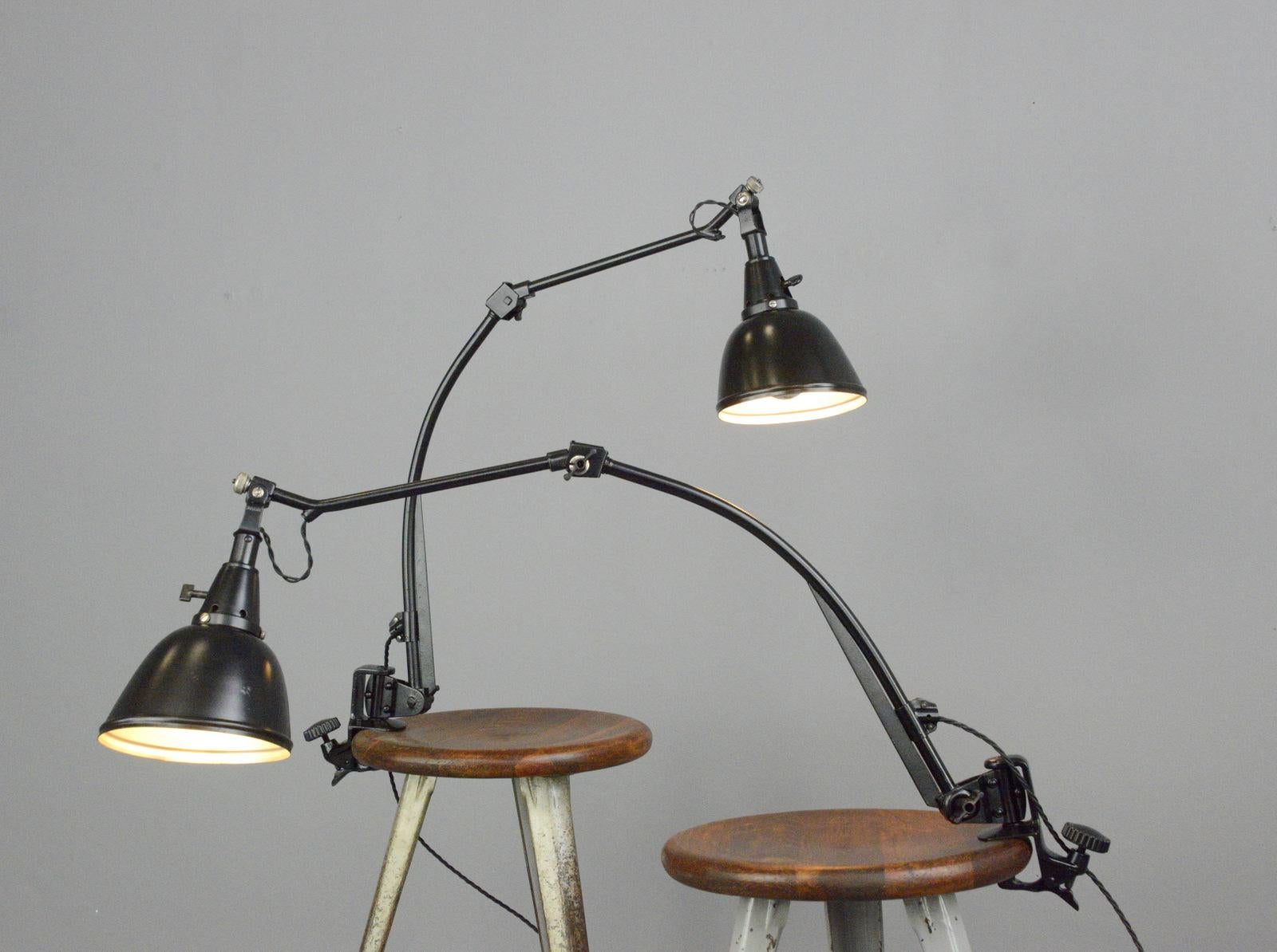 Midgard Typ 114 Table Lamps by Curt Fischer, circa 1930s 5