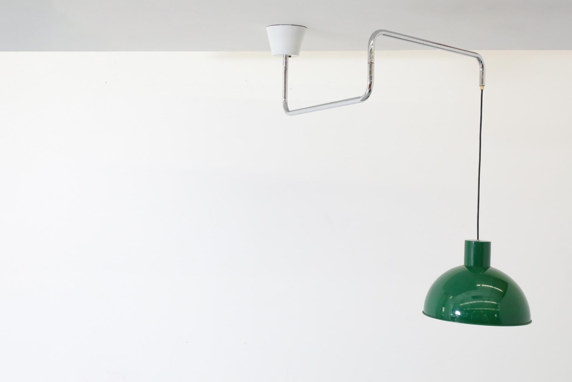 XX secolo Ciondolo a soffitto Midi Bunker di Jo Hammerborg per Fog & Mørup in verde in vendita