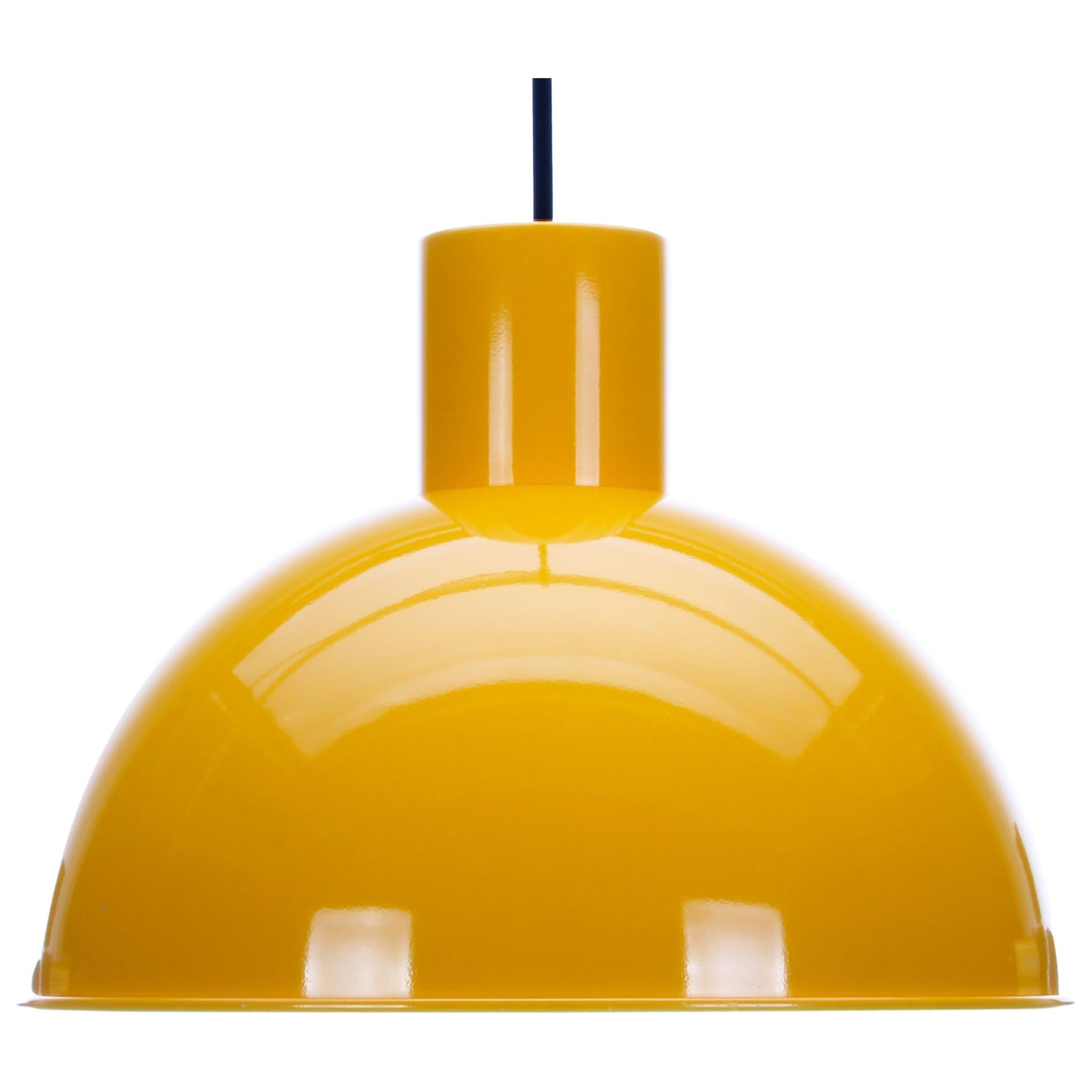 Midi Bunker Large Yellow Pendant by Jo Hammerborg for Fog 
Morup in 1974