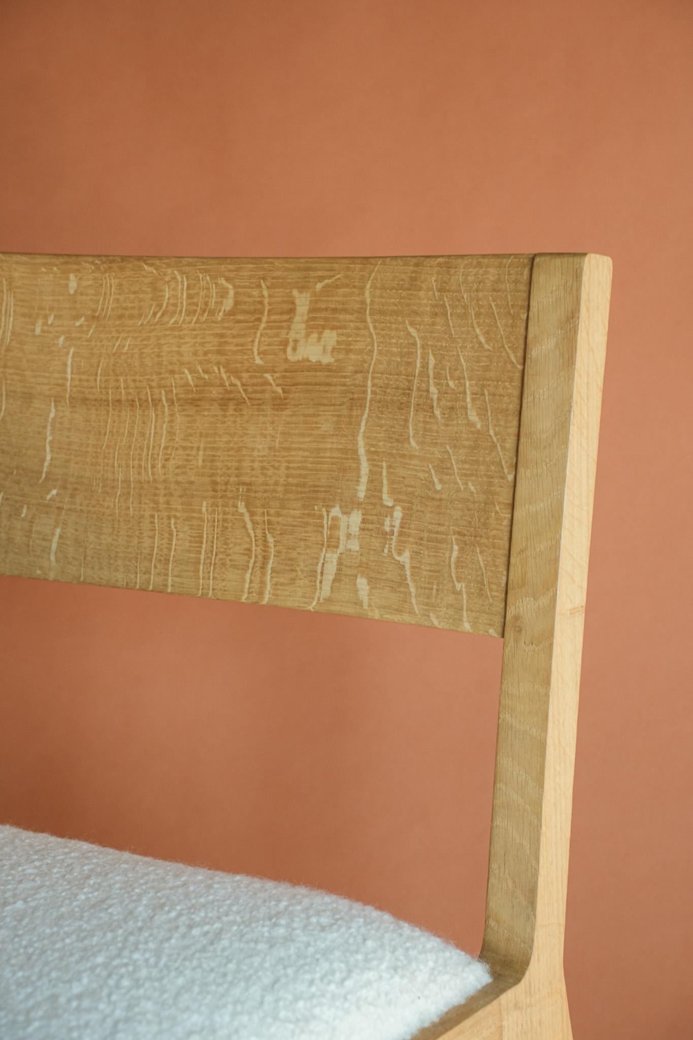 Midi-Esszimmerstuhl aus Eichenholz, 4er-Set von Goldfinch Brookes (Abgeschrägt) im Angebot