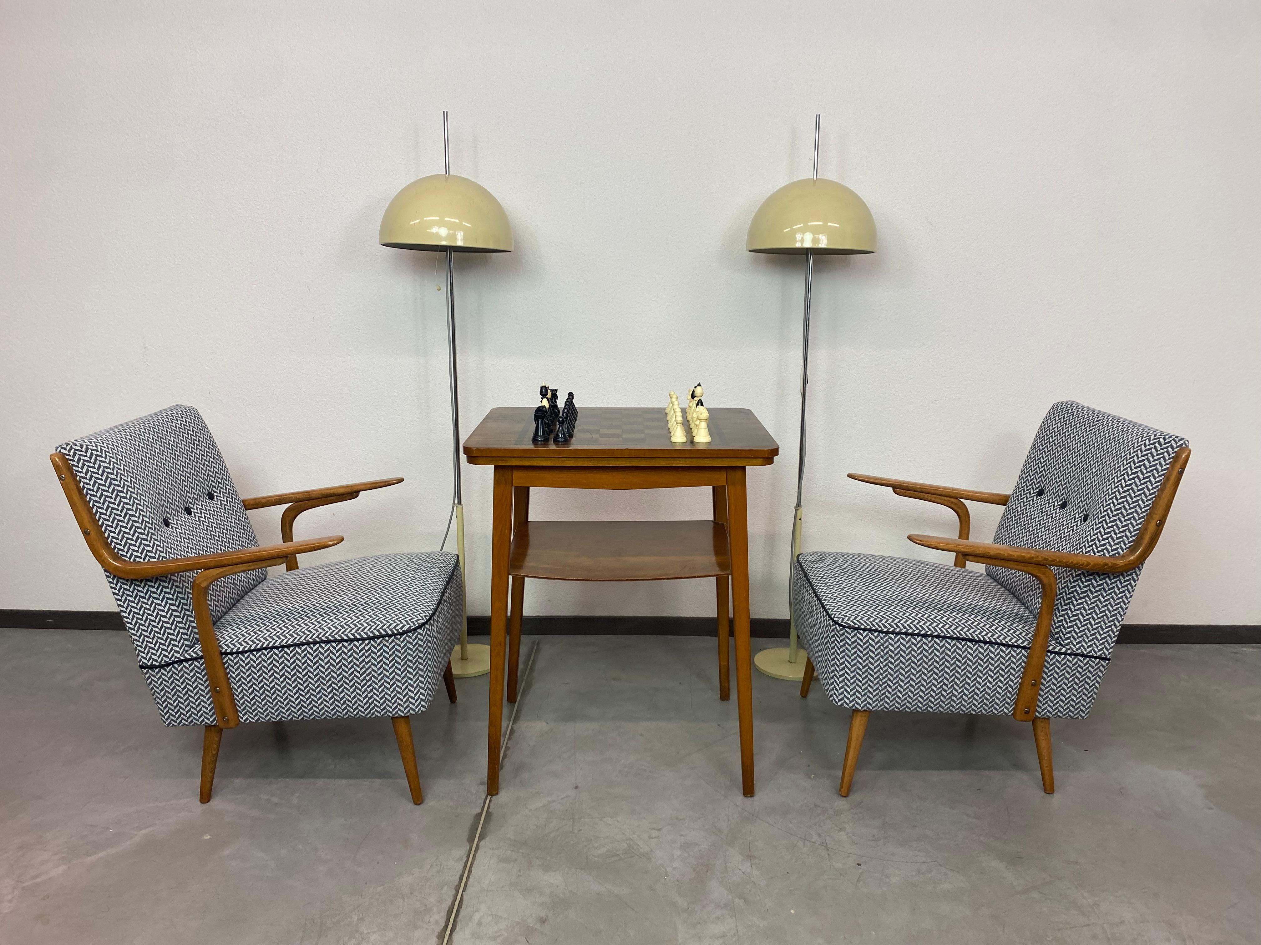 Midncenury design armchairs by Jozsef Peresztegi for Thonet professionally stained and repolished.