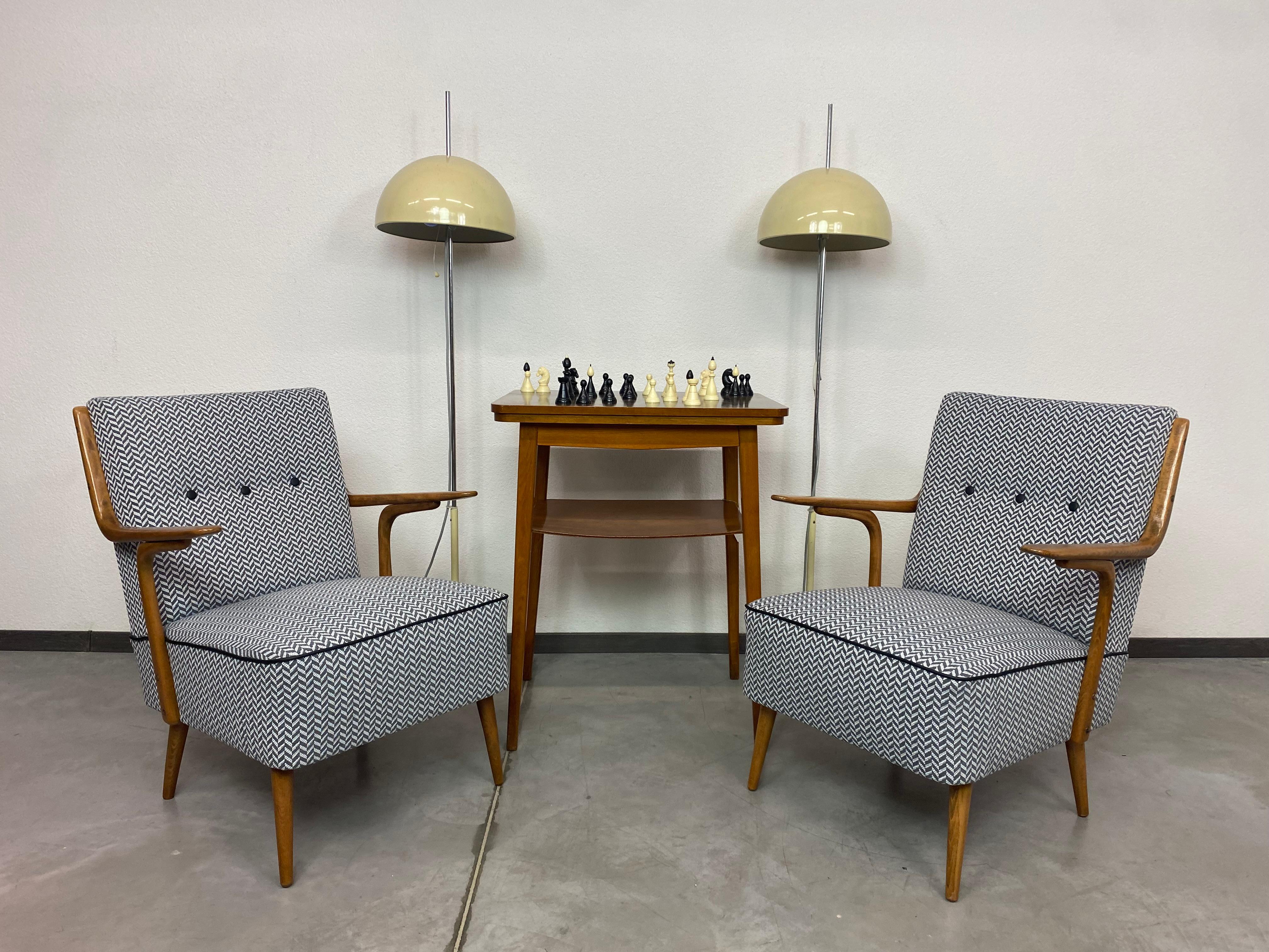 Mid-Century Modern Midncenury design armchairs by Jozsef Peresztegi for Thonet