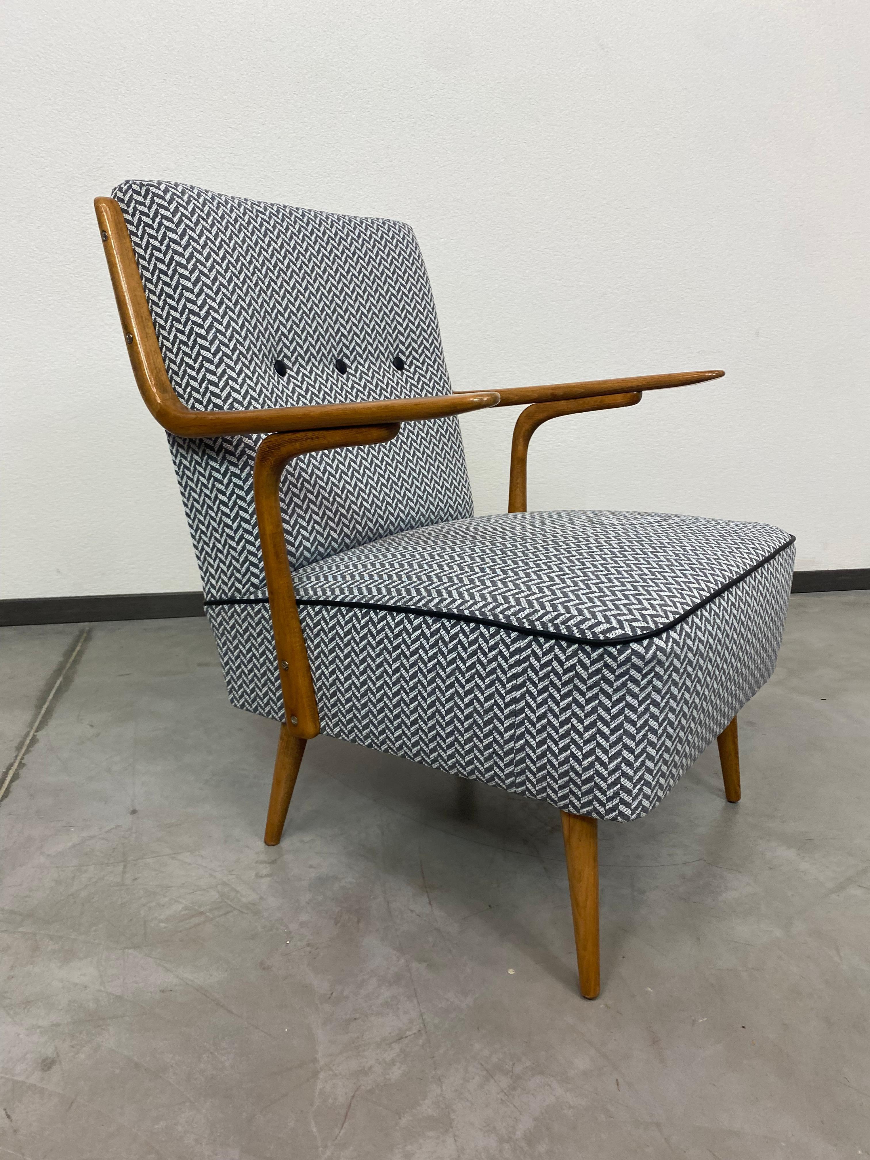 Mid-20th Century Midncenury design armchairs by Jozsef Peresztegi for Thonet