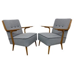 Midncenury design armchairs by Jozsef Peresztegi for Thonet