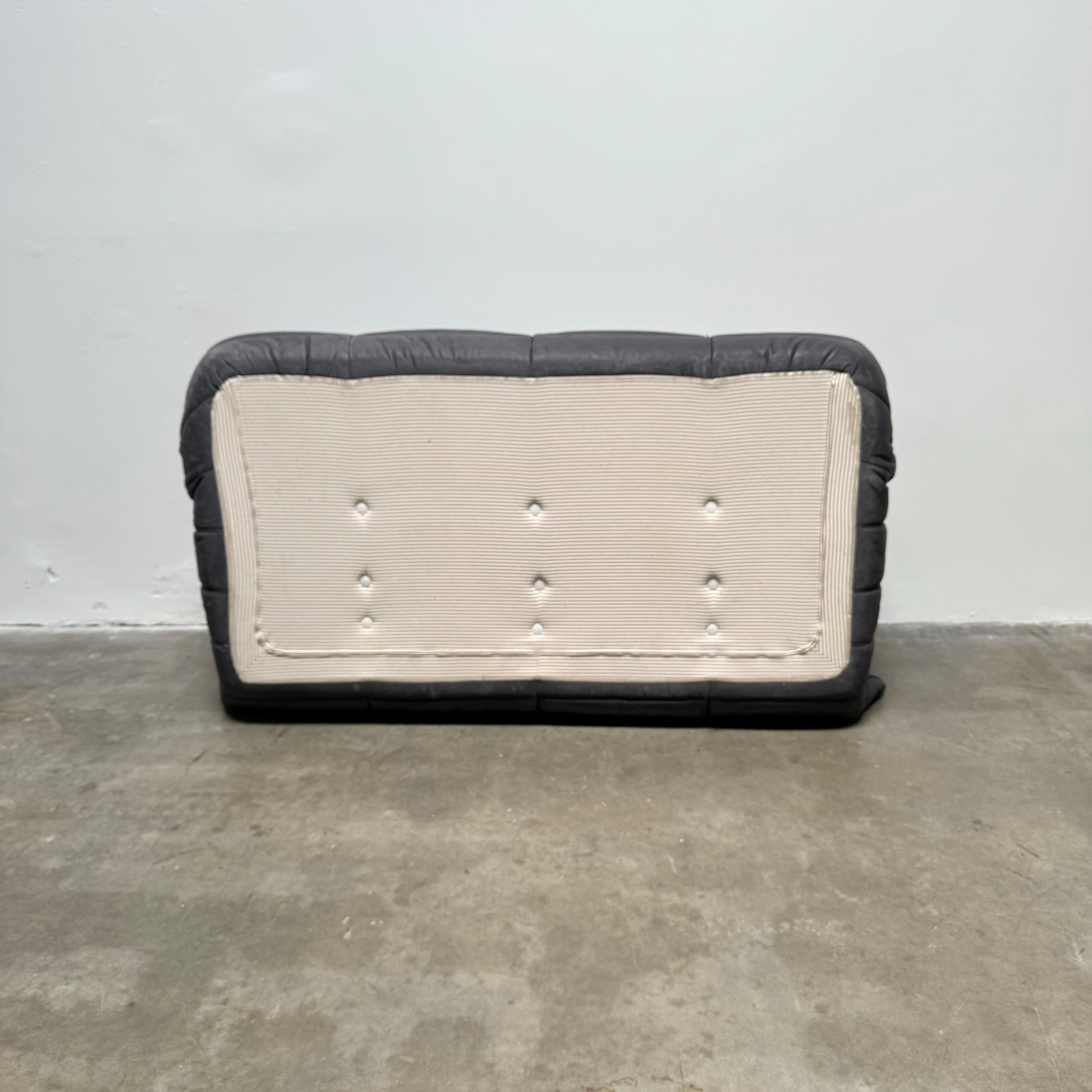 Midnight Black Leather Togo Suite by Michel Ducaroy for Ligne Roset, 1990s 9
