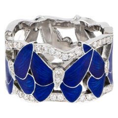 Bague papillon bleu nuit d'Ilgiz F