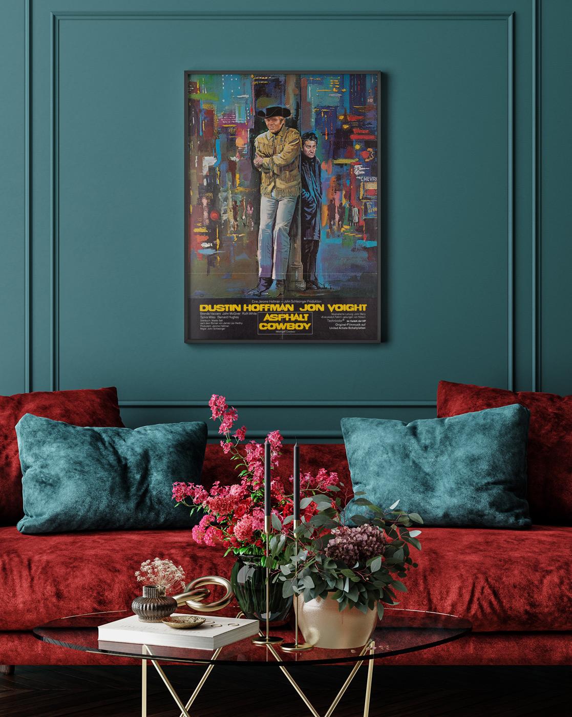 Fantastisches deutsches Filmplakat aus dem Jahr 1982 für den Klassiker Midnight Cowboy. Wirklich schönes Design und schöne Farben.

Dieses Vintage-Filmplakat ist 23 1/4 x 33 Zoll groß, es wird gerollt (ungerahmt) versandt.

Jahr: R1982
Plakat-Typ: