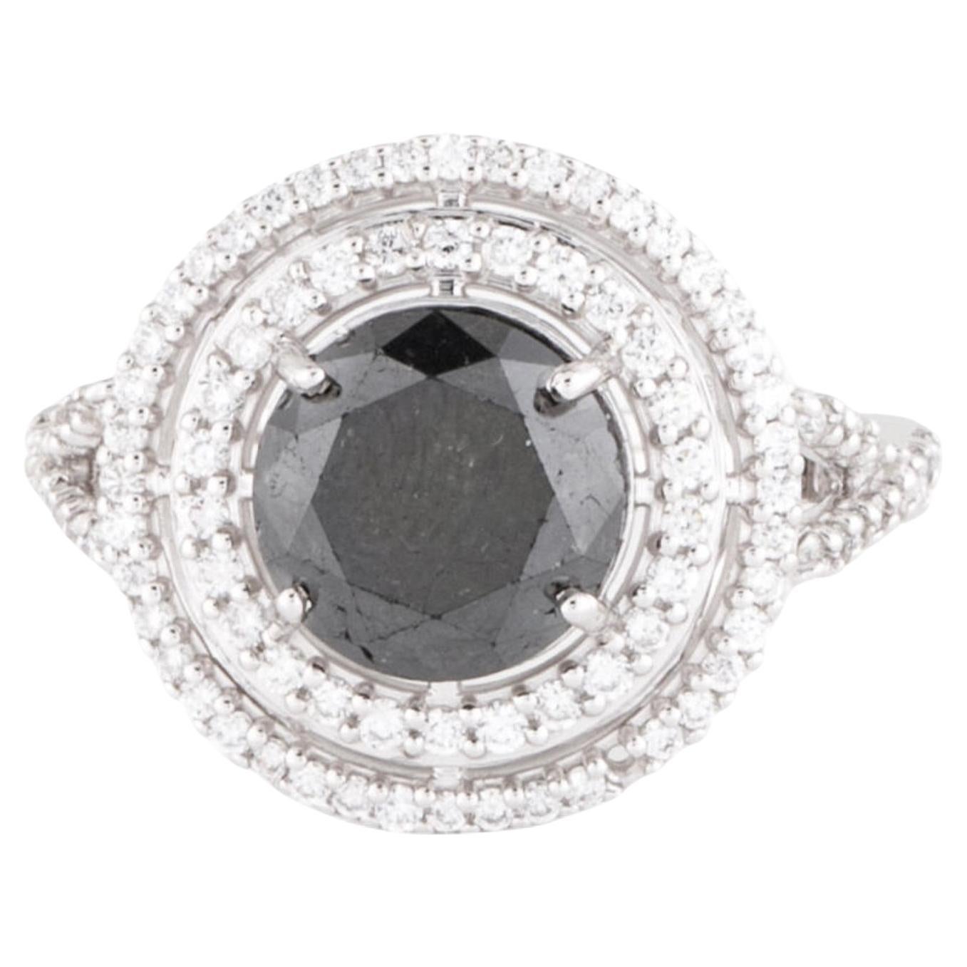 Elegant 3.67ct Diamond Engagement Ring, Size 7 - Stunning Statement Jewelry For Sale