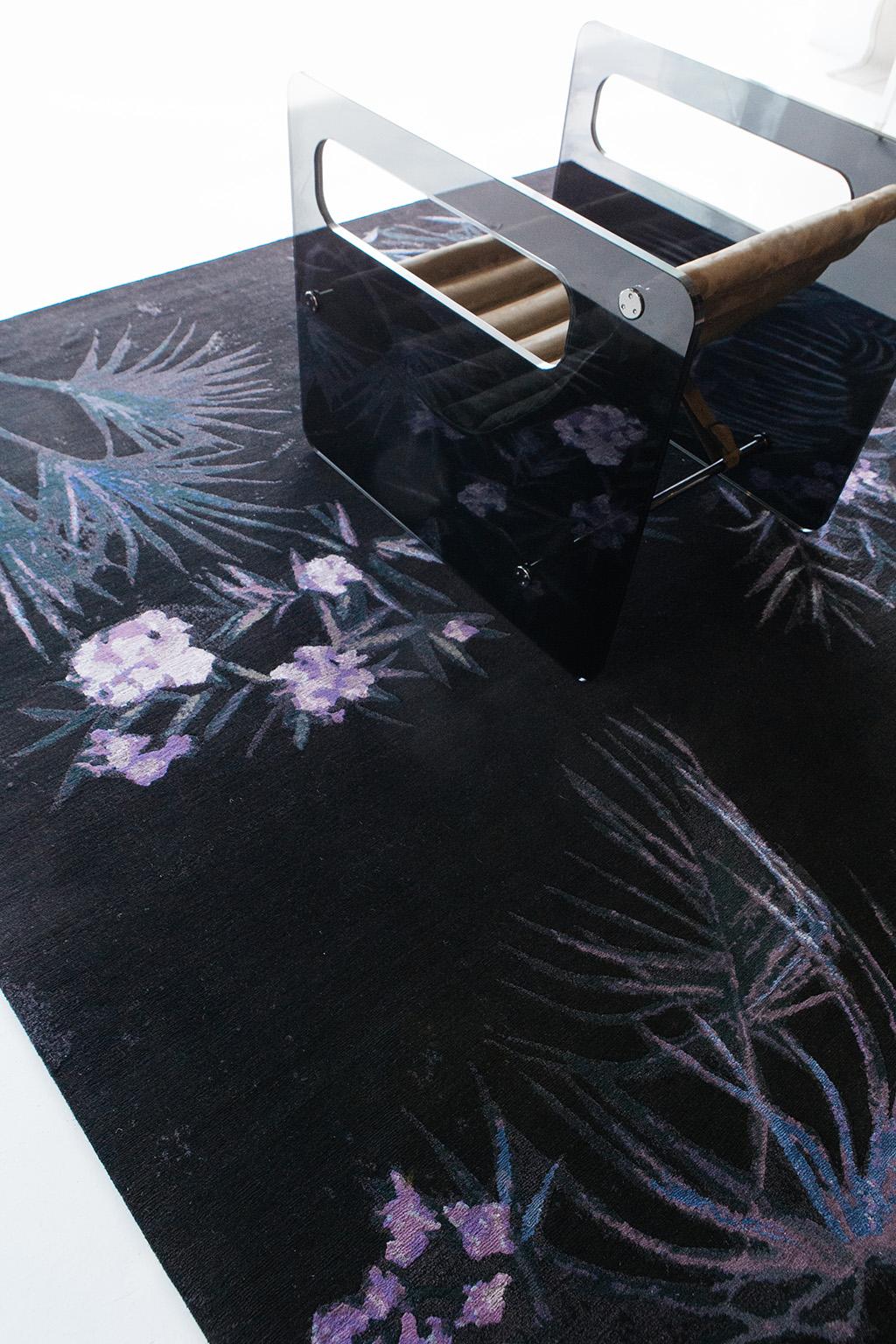 modern floral rug
