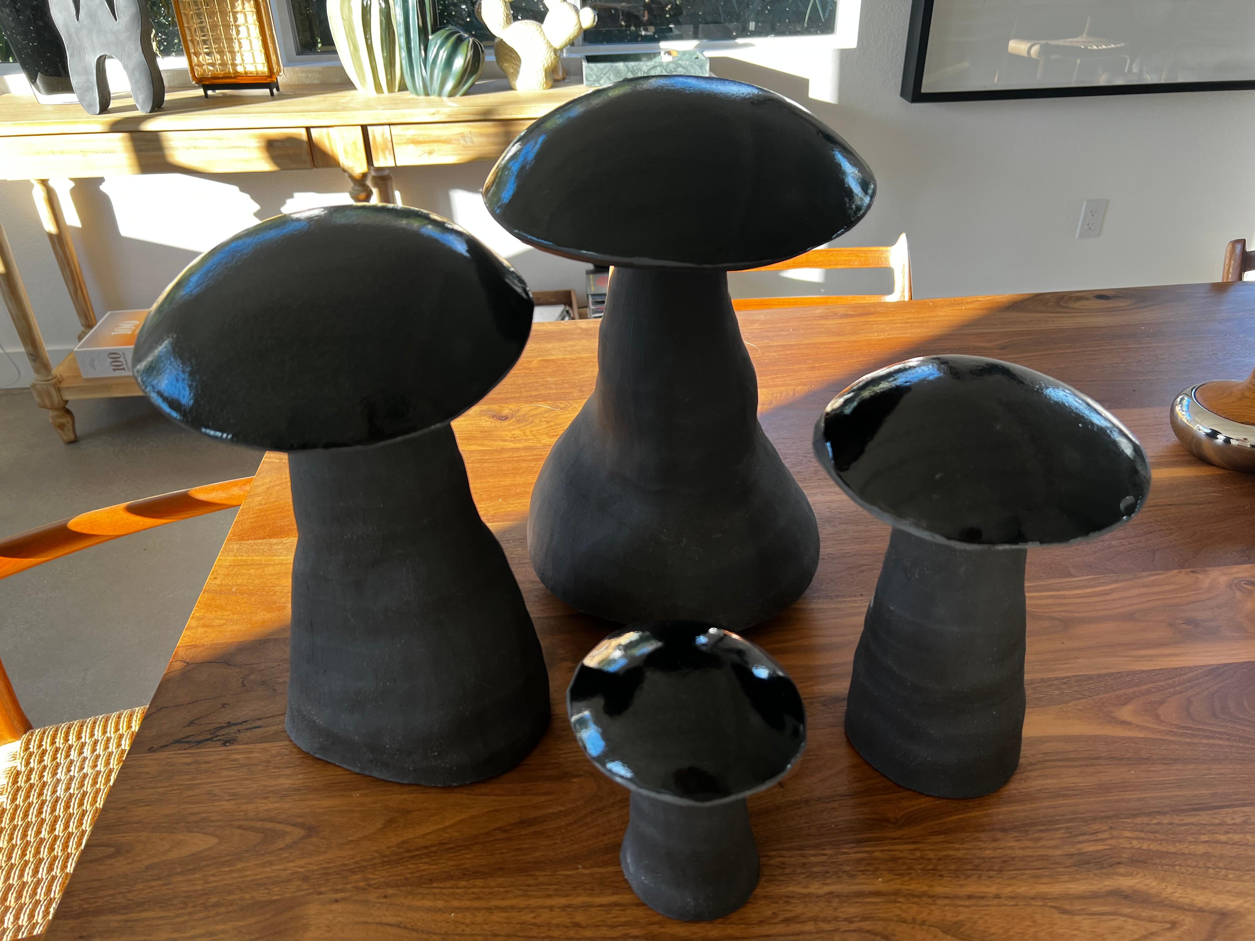 Ceramic Midnight Magic Mushrooms by Christopher Kreiling For Sale