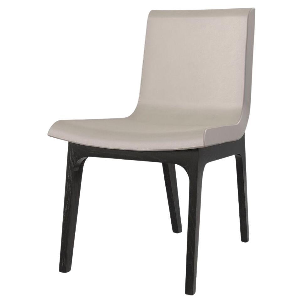 Midnight Modern Leather Dining Chair
