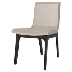 Midnight Modern Leather Dining Chair