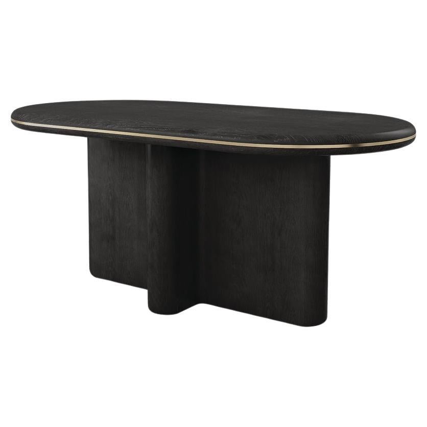 Midnight Modern Oak Dining Table For Sale