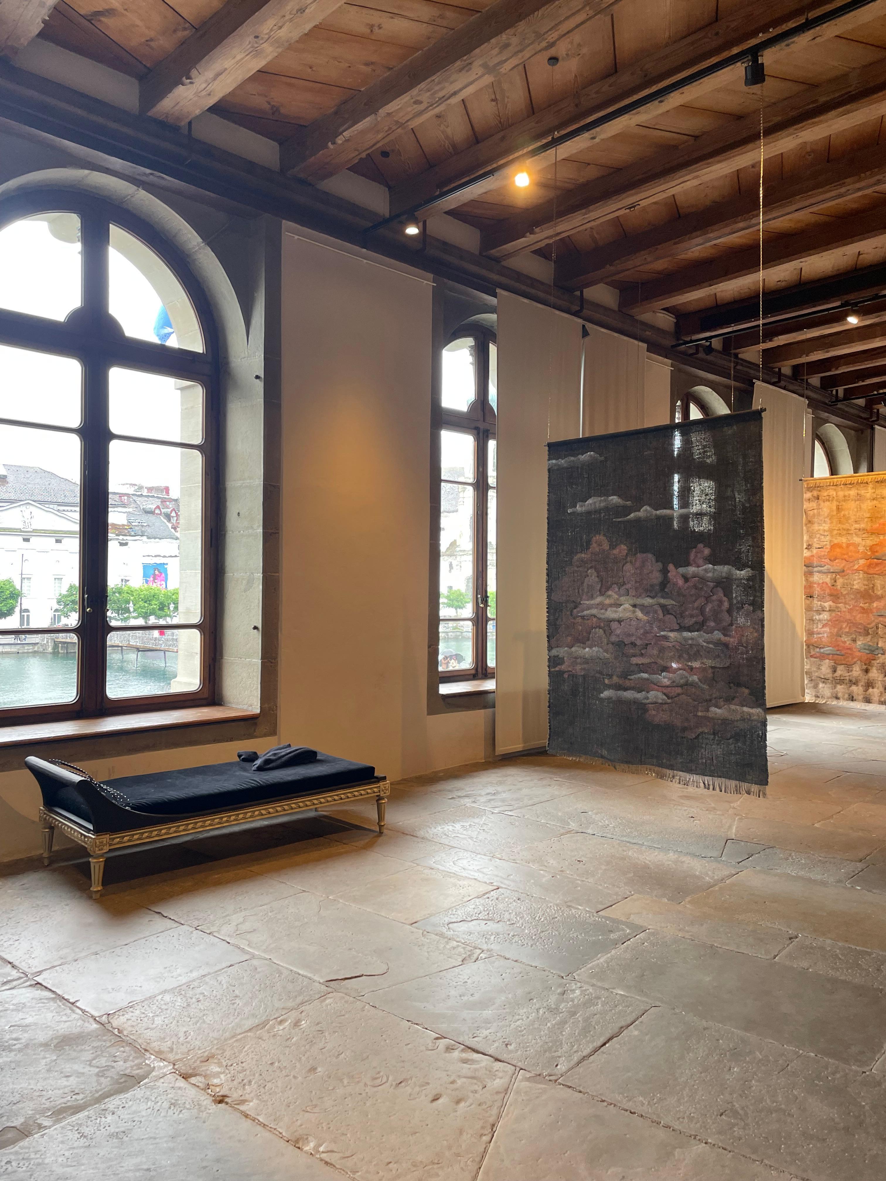 Mitternachtshimmel (Handbemalt) im Angebot