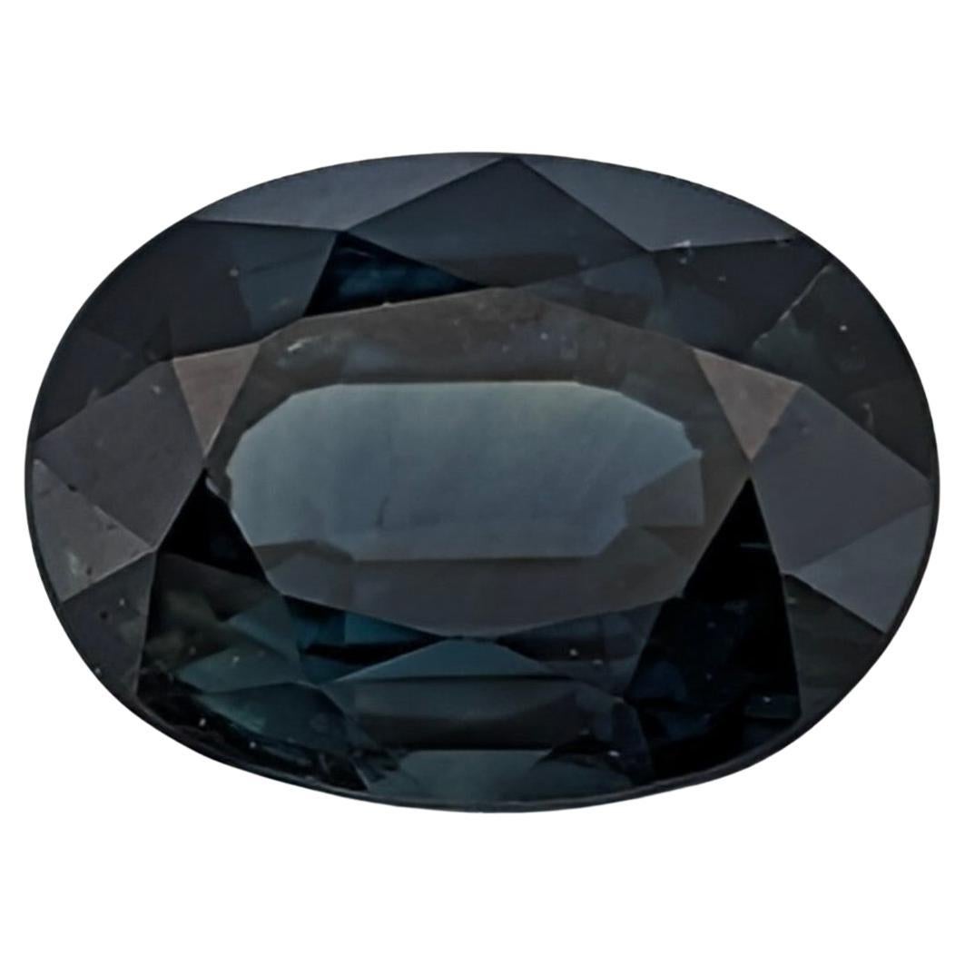 Midnight Verve: A Rare 1.21ct Deep blue Sapphire For Sale
