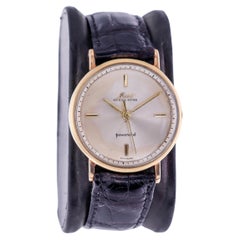 Mido 14Kt. Yellow Gold Ocean Star Art Deco Style Power Wind Watch, circa 1950s
