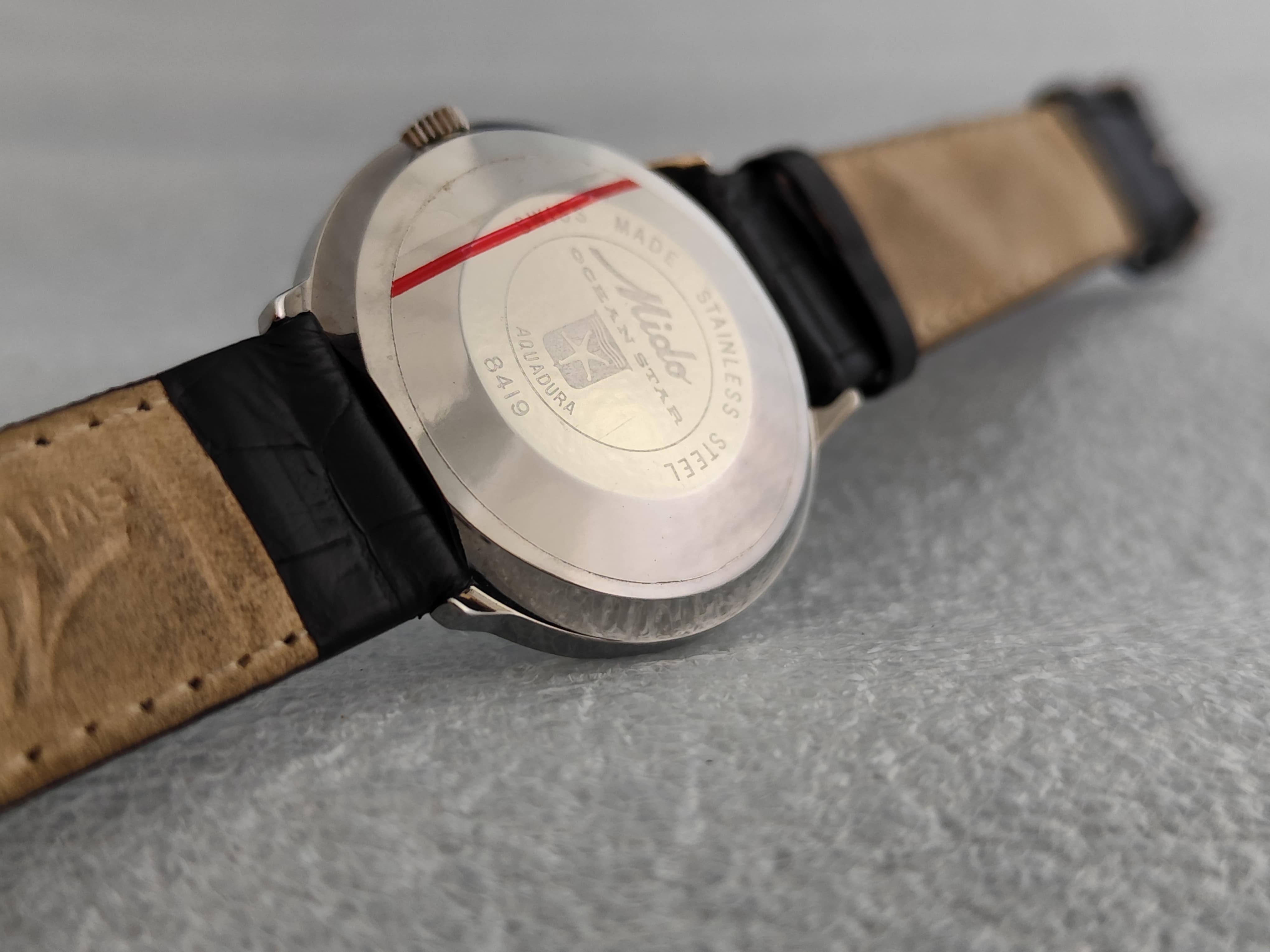Mido Commander Ocean Star Commander Datoday 8419 Orologio Automatico Con Scatola Originale in vendita 8