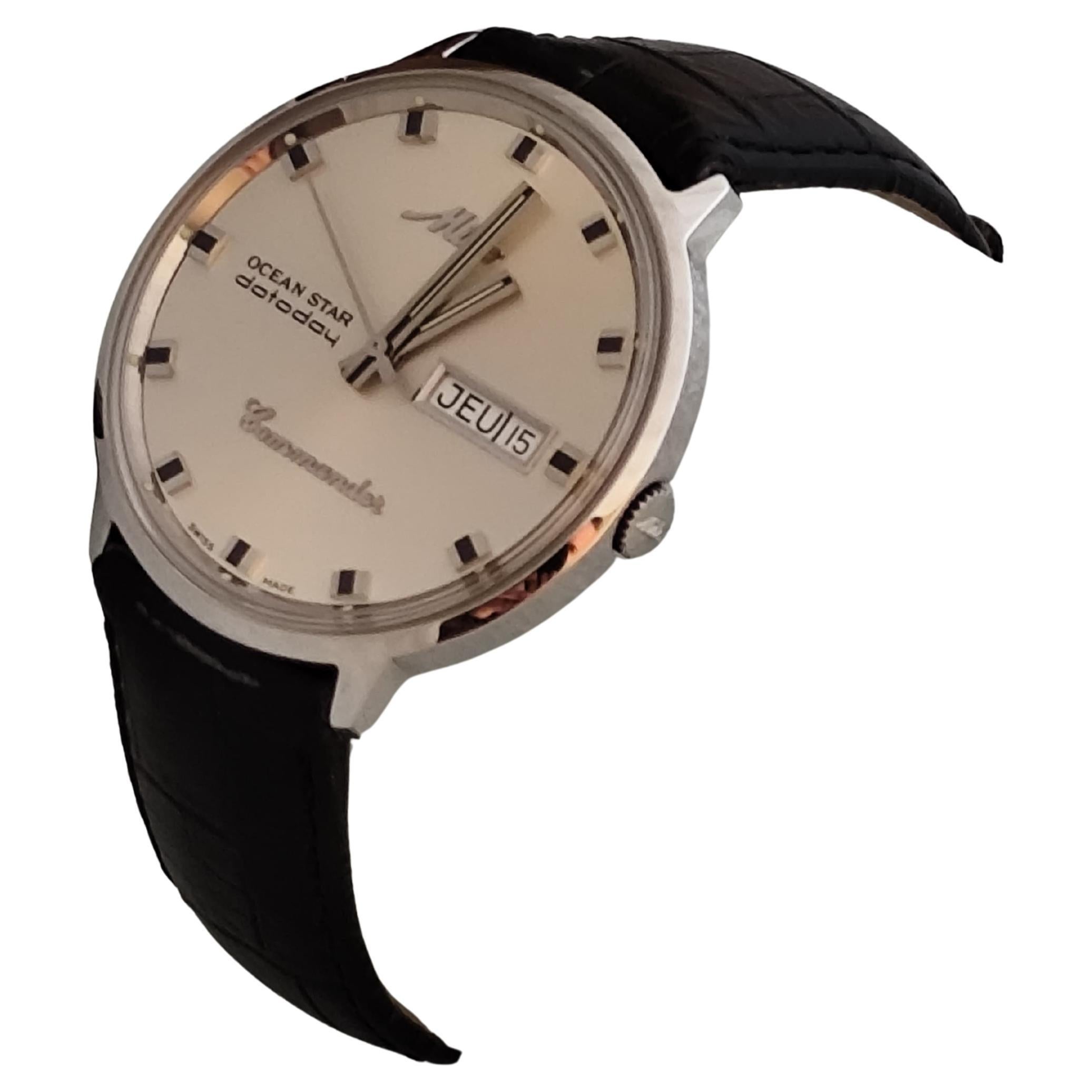 Mido Commander Ocean Star Commander Datoday 8419 Orologio Automatico Con Scatola Originale in vendita