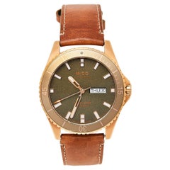Used Mido Green Rose Gold PVD Ocean Star M026.430.36.091.00 Men's Wristwatch 42.5 mm