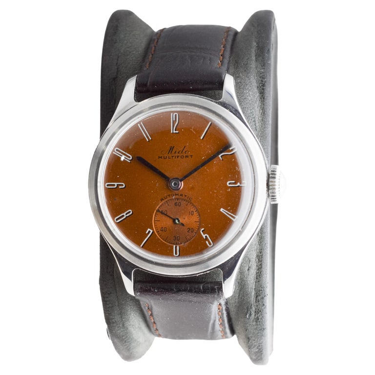 Mido Multifort Stahl „Bumper“ Automatik mit original patiniertem