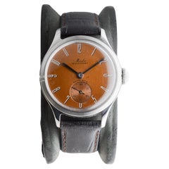 Mido Multifort Stahl „Bumper“ Automatik mit original patiniertem, patiniertem Zifferblatt