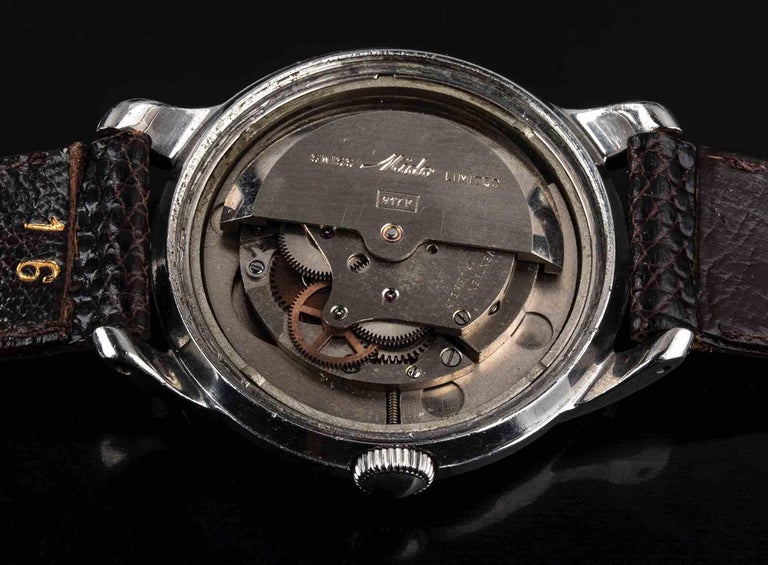 Mido Multifort Superautomatic Powerwind Watch 1950s For Sale at