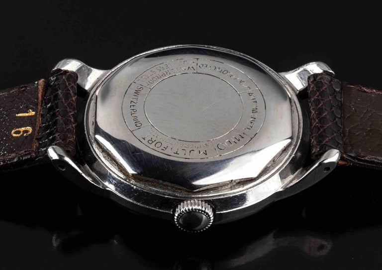 Mido Multifort Superautomatic Powerwind Uhr 1950er Jahre im Angebot bei 1stDibs