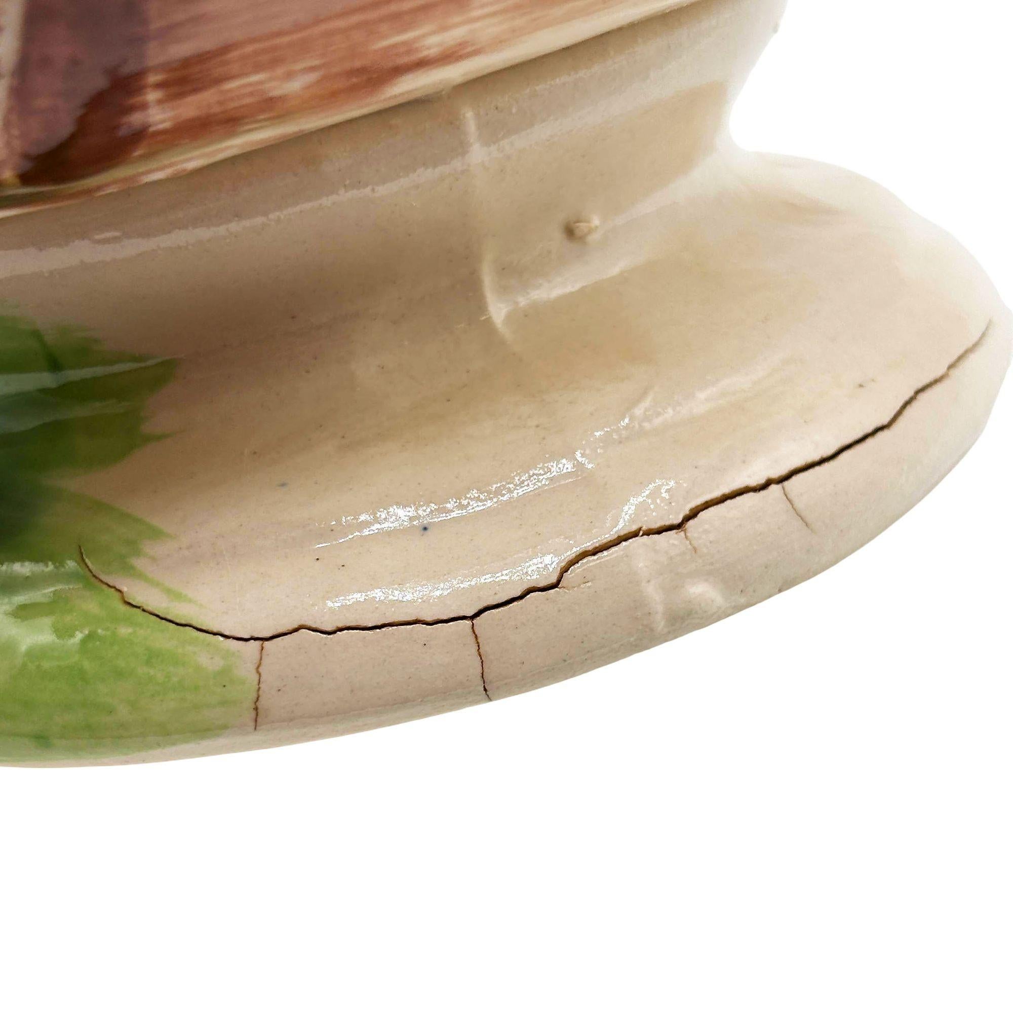 Midp-century Hand Painted Harveys Casino Lake Tahoe Hula Scorpion Tiki Mug Bowl For Sale 2