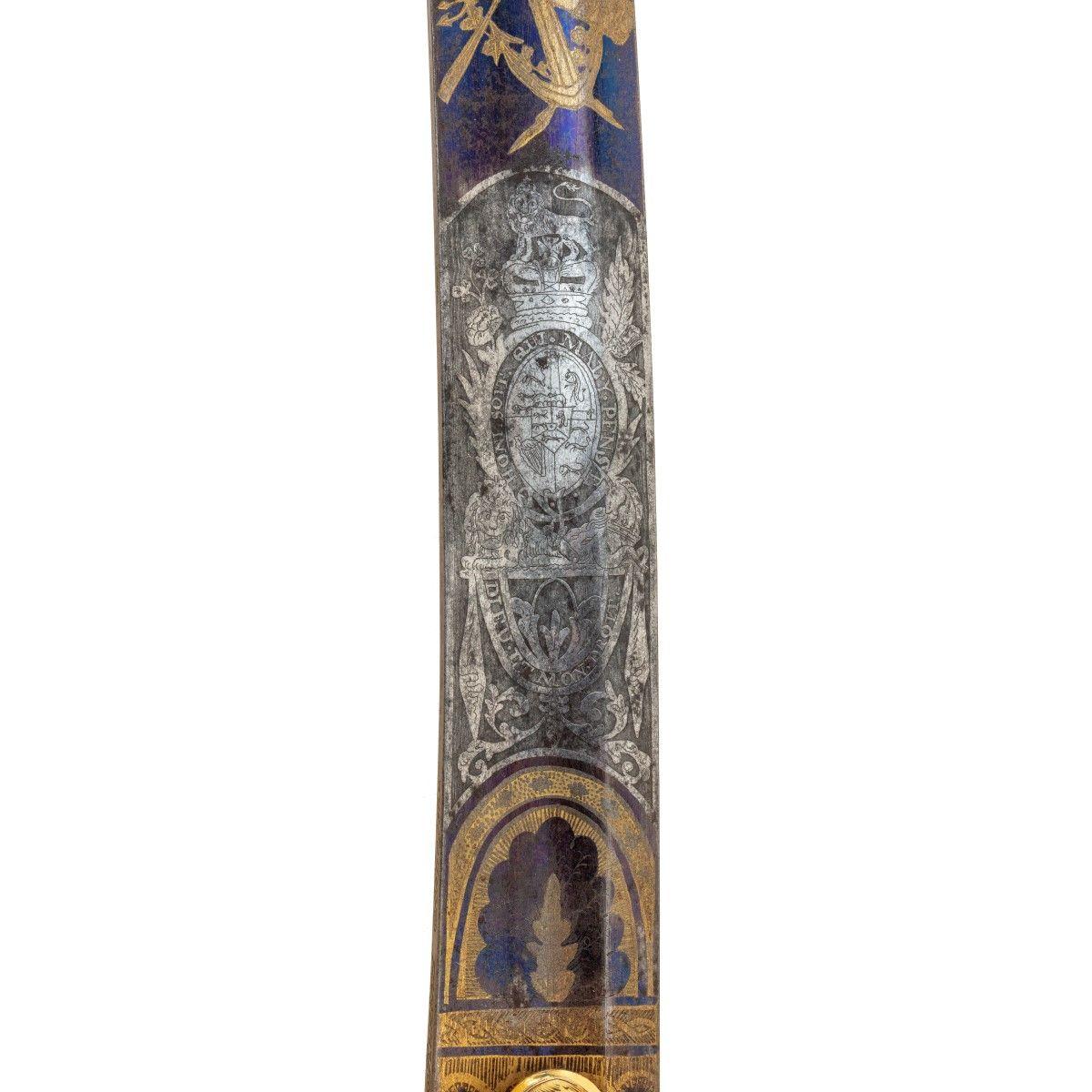 Das Schwert des Fähnrichs Proctor für Tapferkeit in der Schlacht von Kopenhagen (Englisch) im Angebot
