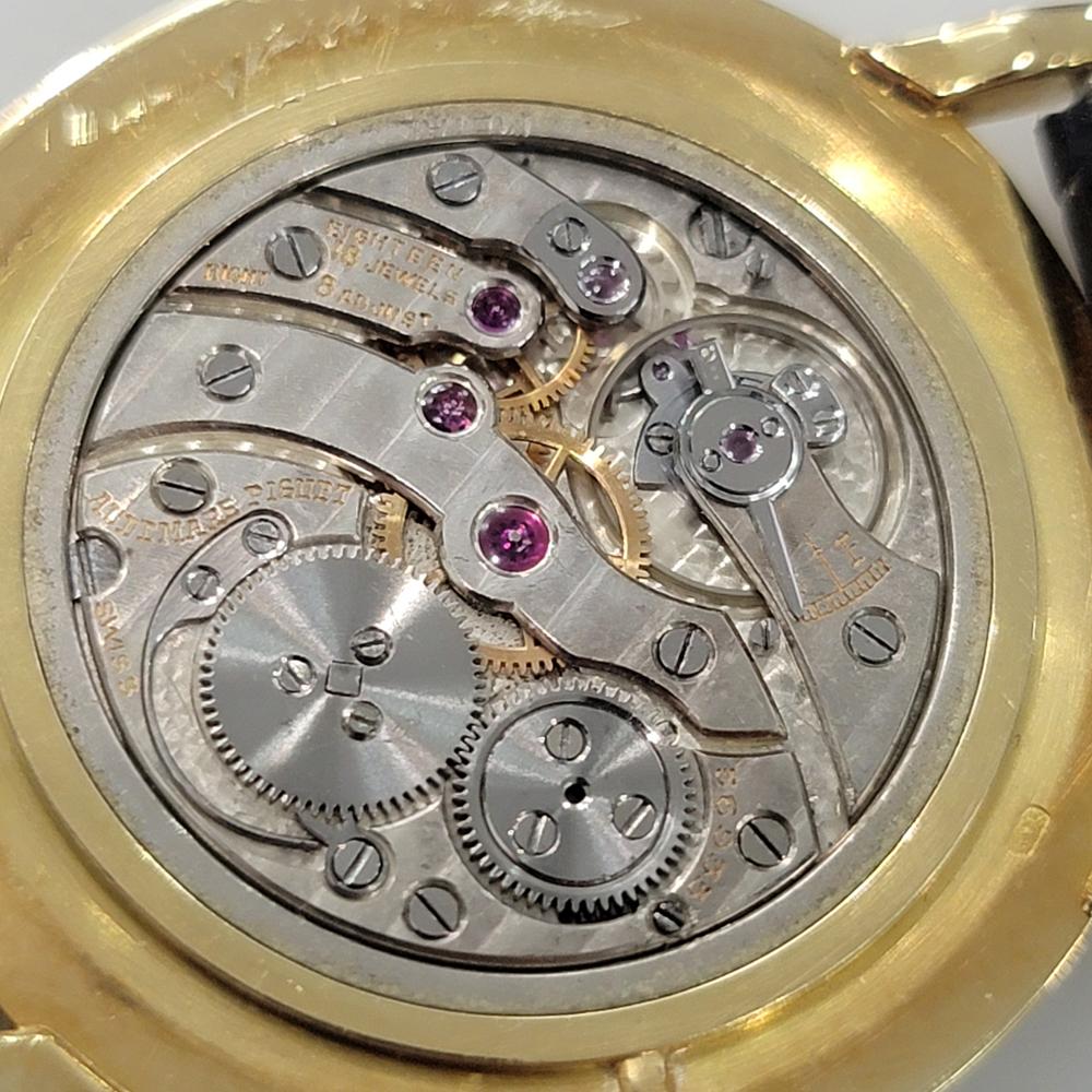 Midsize Audemars Piguet Geneve 18K Gold 32mm Manual Wind Dress Watch 1950s NA132 6