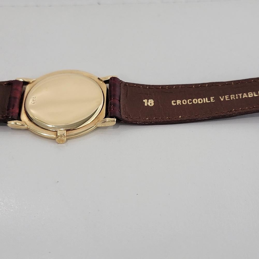 Midsize Audemars Piguet Geneve 18K Gold 32mm Manual Wind Dress Watch 1950s NA132 5