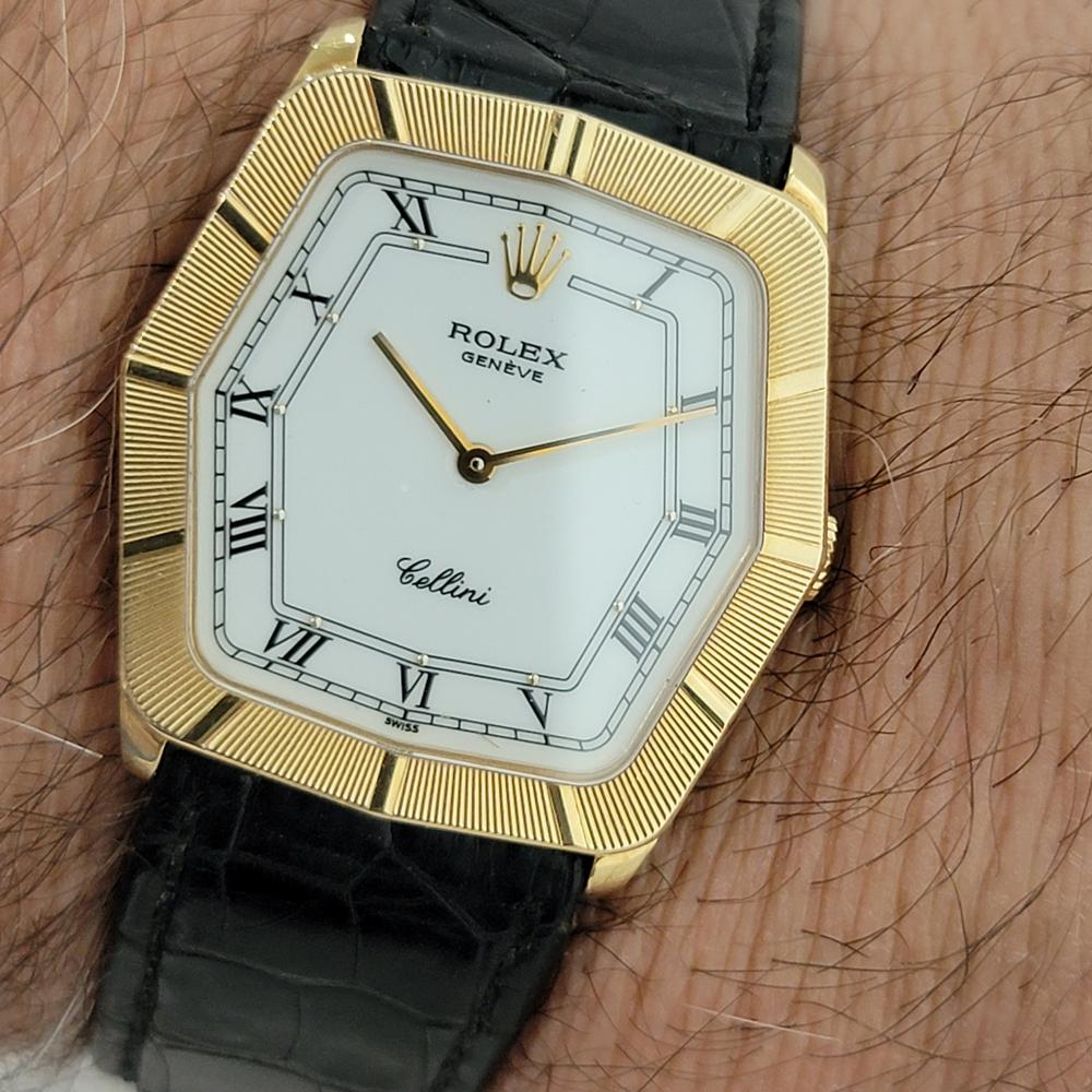 Rolex Midsize Rolex Cellini 4170 18k Gold Handaufzug 1970er Jahre alle Original RA294 7