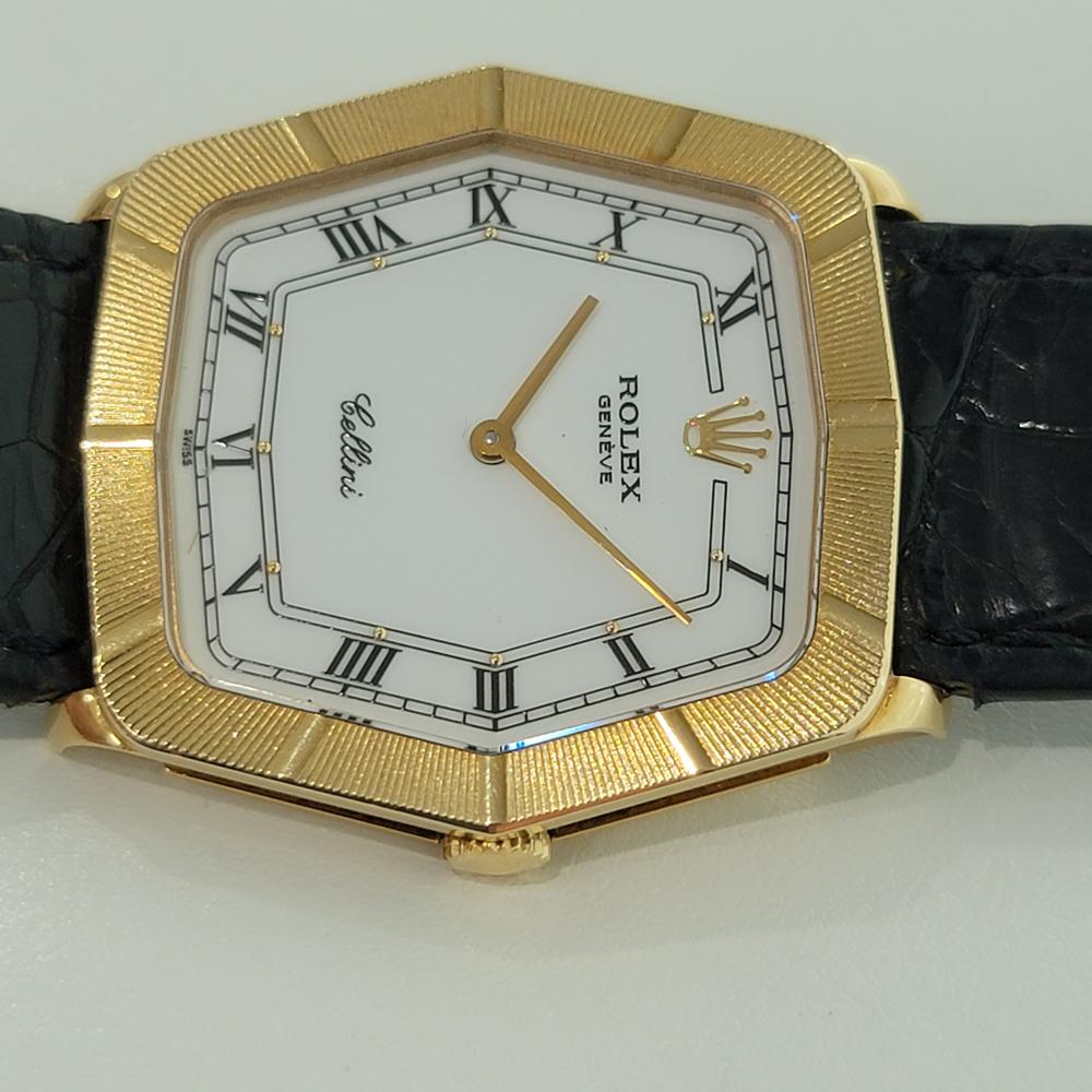 Rolex Midsize Rolex Cellini 4170 18k Gold Handaufzug 1970er Jahre alle Original RA294 1