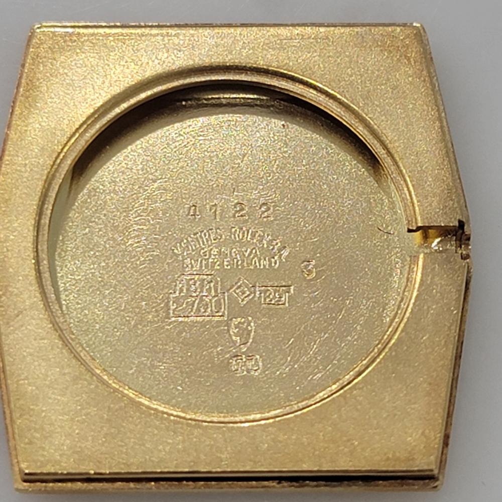 Midsize Rolex Cellini 4700 18k Gold Manual Wind Diamond Dial 1970s RA290 5