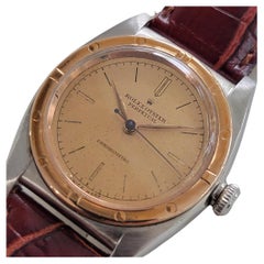 Midsize Rolex Oyster Perpetual 2940 18k Rose Gold SS 1940s Automatic RA8